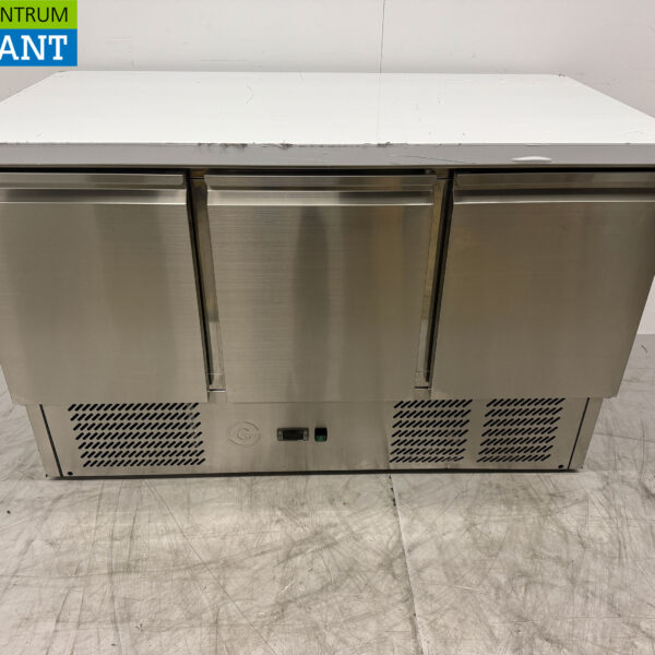 RVS Koelwerkbank 3 deuren 136 cm 230V Horeca