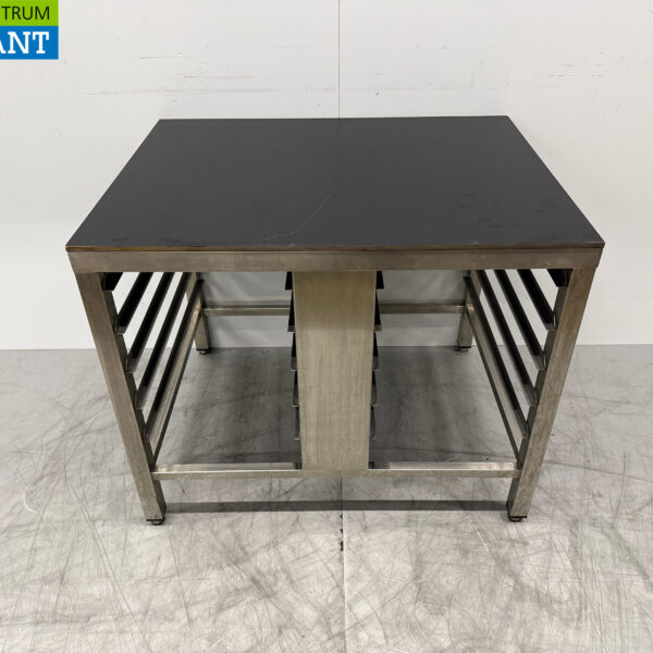 RVS Steamer Onderstel met Regaal 90 x 70 x 75 cm Horeca