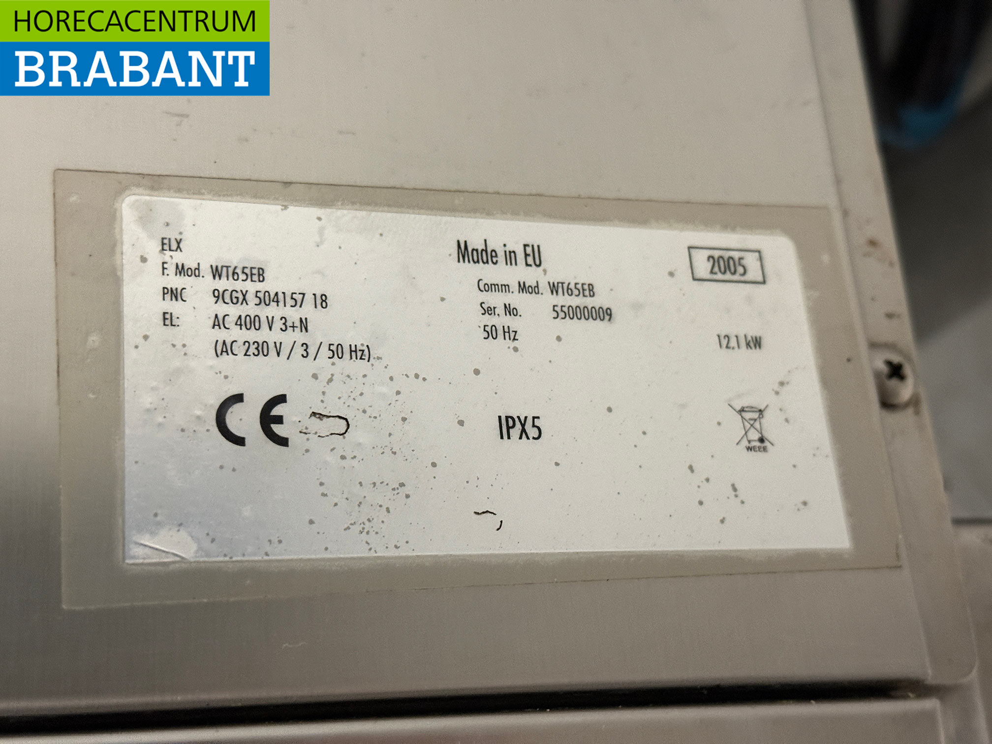 RVS Zanussi Doorschuifvaatwasser 400V Horeca - Afbeelding 7