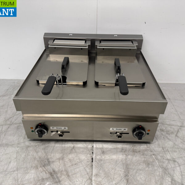 RVS Dubbele Friteuse Frituur 2 x 10 liter Premium-line 400V Horeca