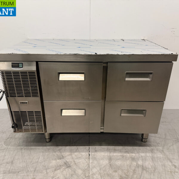 RVS Zanussi Koelwerkbank 4 Laden 124 cm 230V Horeca