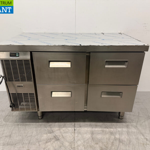 RVS Zanussi Koelwerkbank 4 Laden 124 cm 230V Horeca