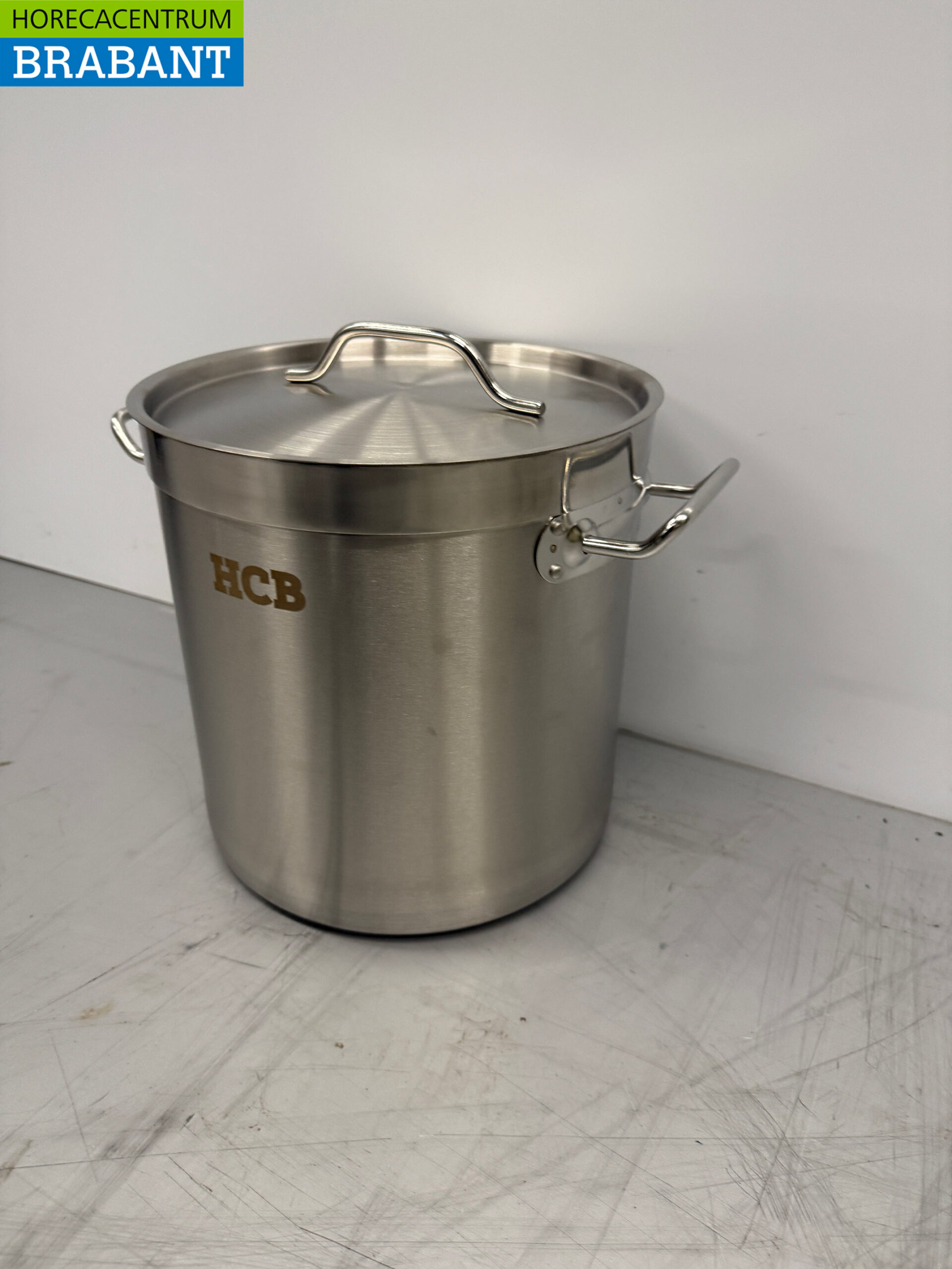 RVS Soeppan Kookpan Pan Inductie 26 x 26 cm 12 liter Horeca - Afbeelding 2