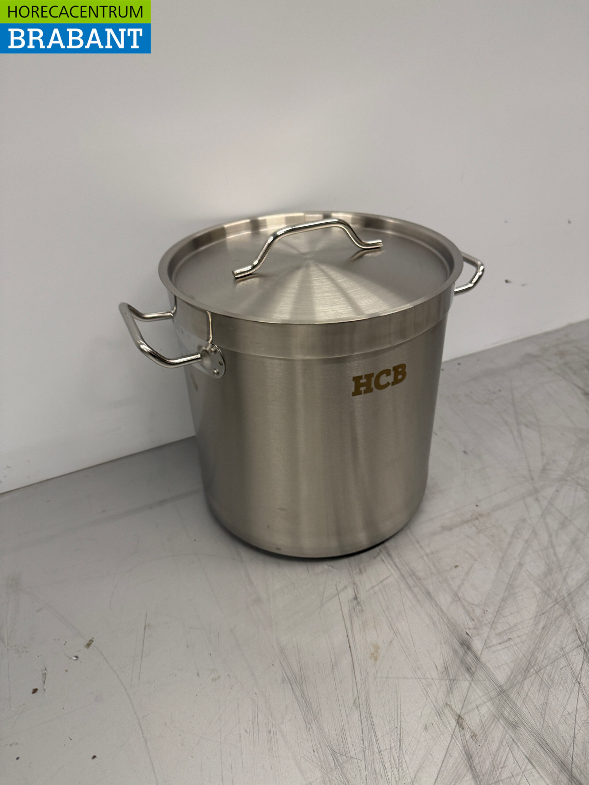 RVS Soeppan Kookpan Pan Inductie 26 x 26 cm 12 liter Horeca - Afbeelding 3