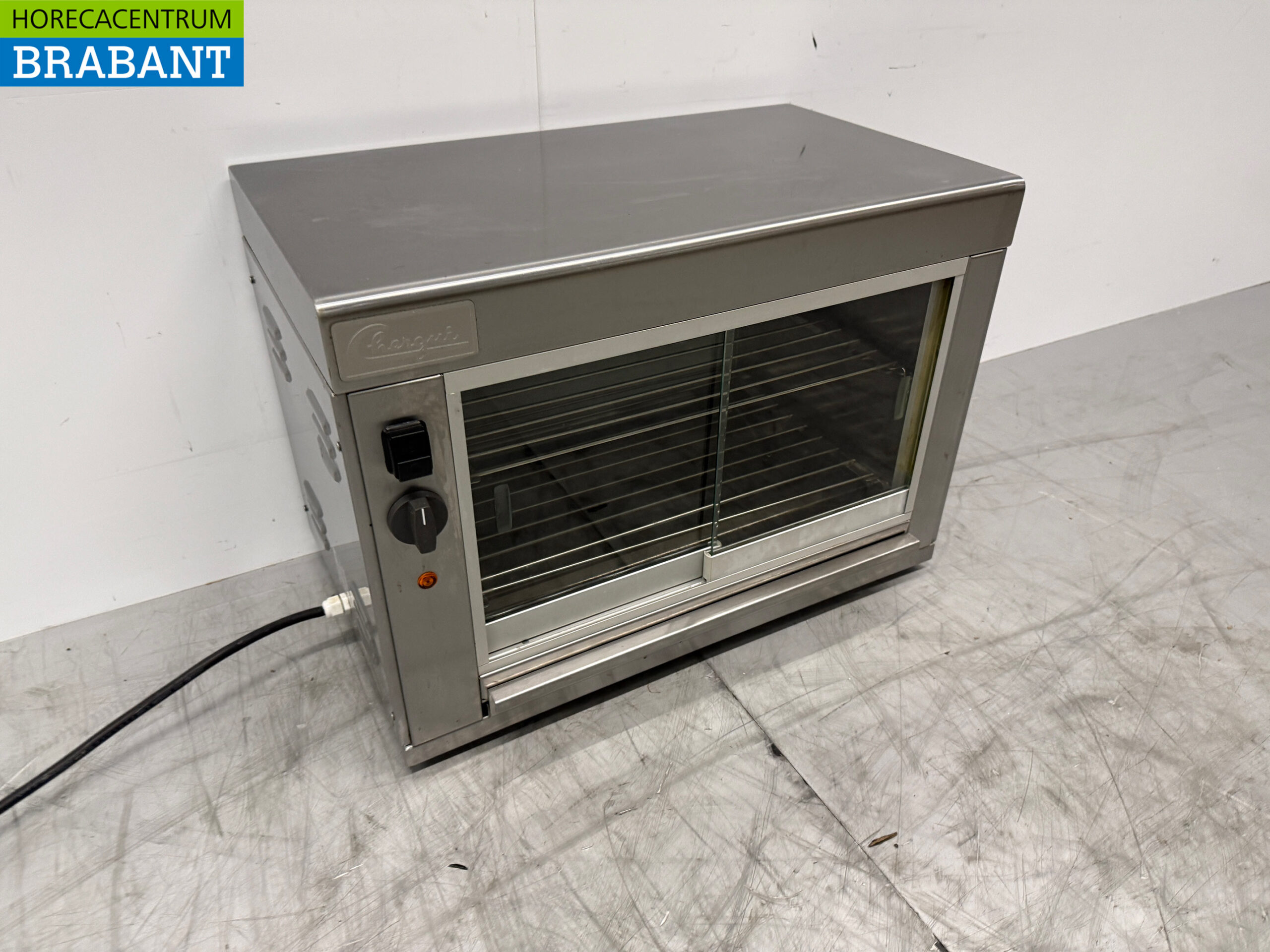 RVS Chergui Warmhoudvitrine 60 cm 230V Horeca - Afbeelding 2