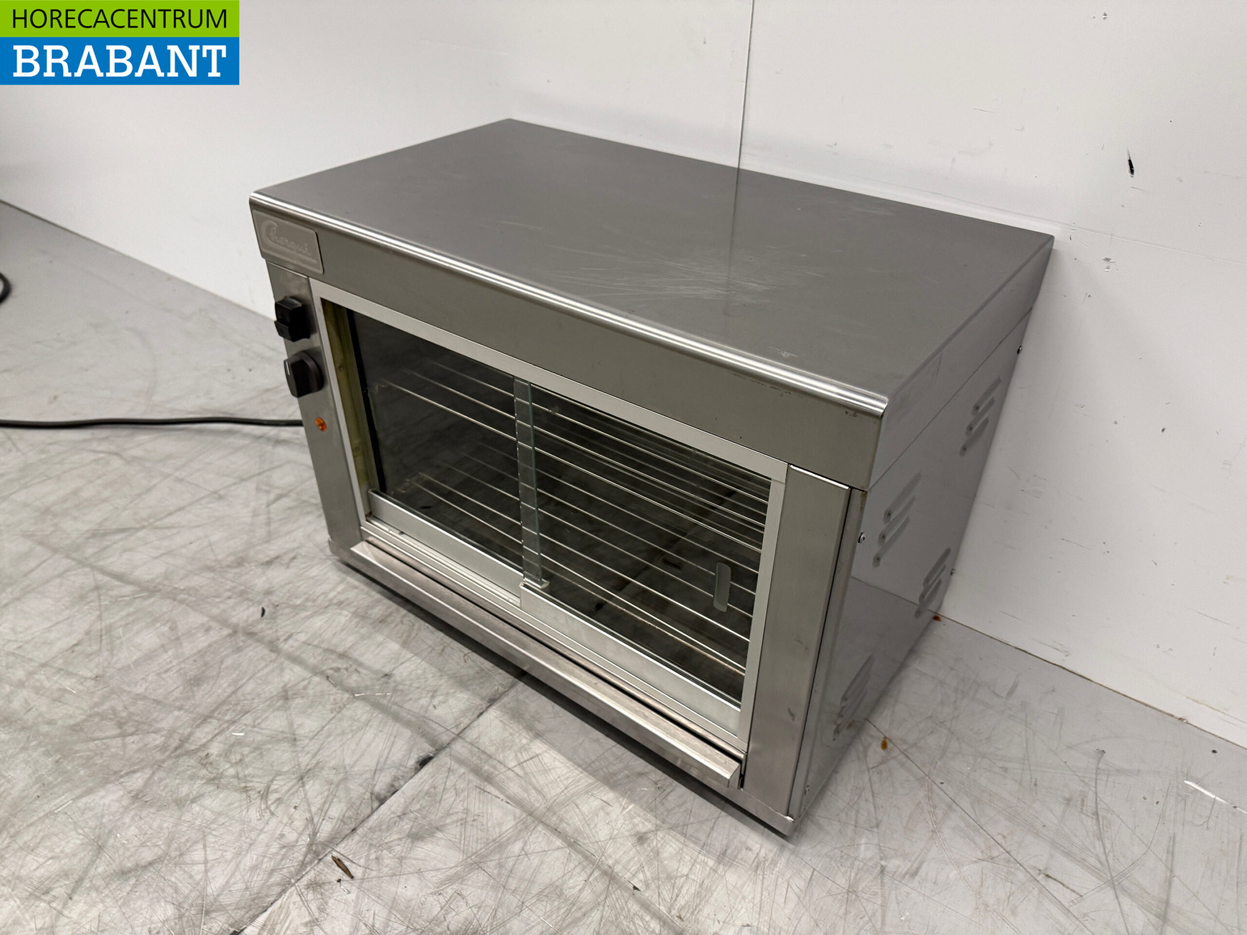 RVS Chergui Warmhoudvitrine 60 cm 230V Horeca - Afbeelding 3