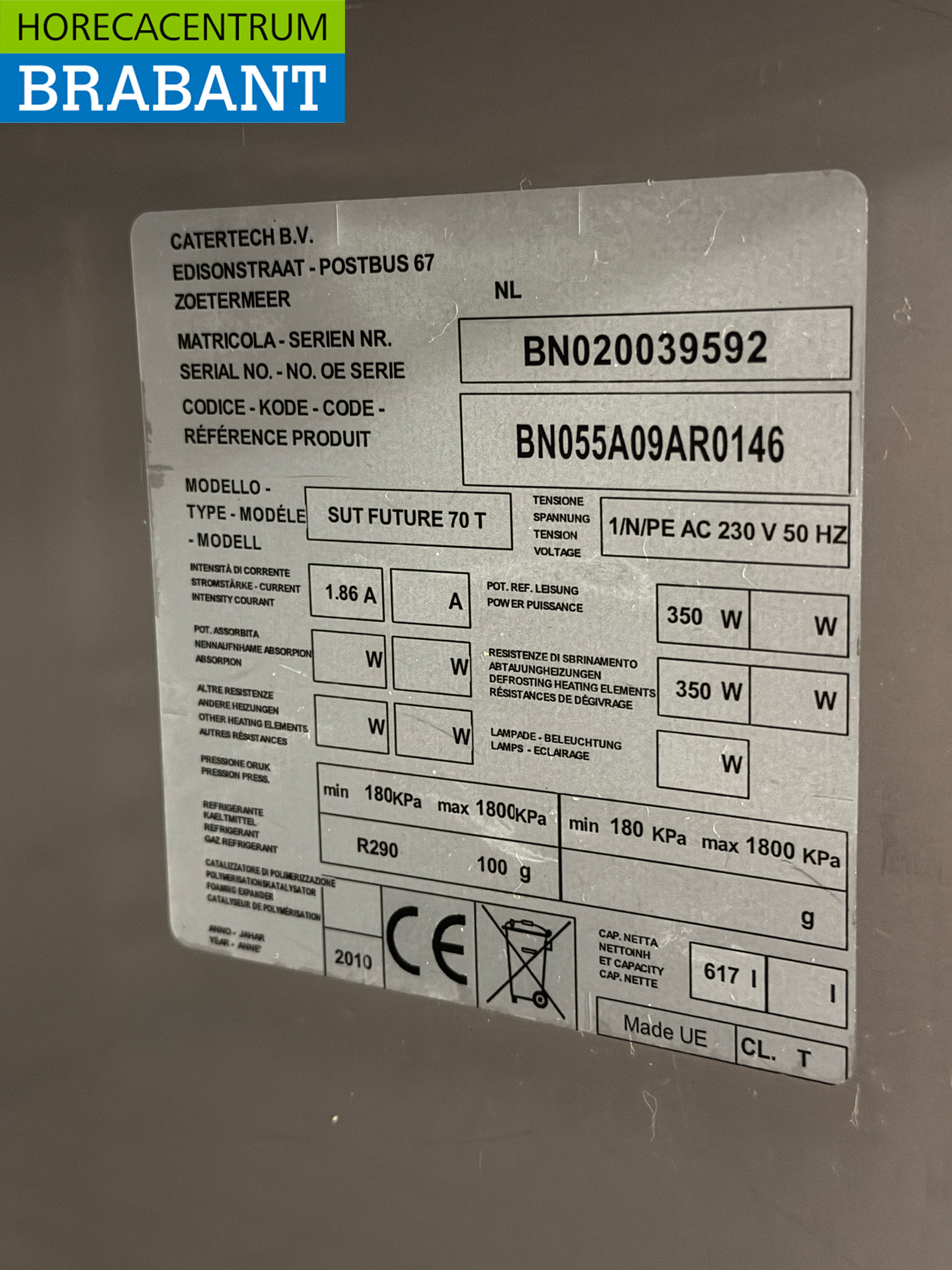 RVS Catertech Koeling 617 liter 230V Horeca - Afbeelding 5