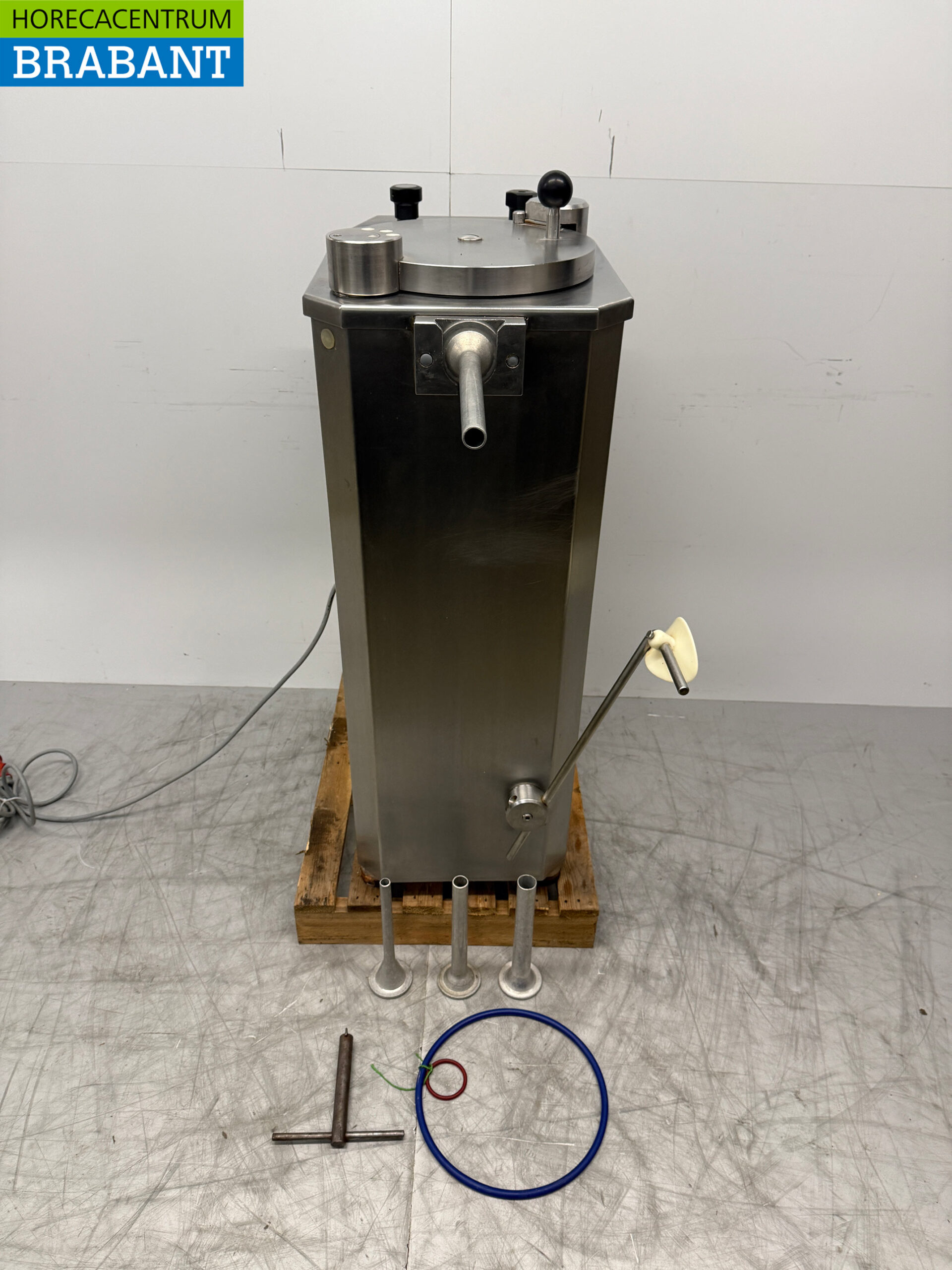 RVS Baader Foodlogistik Worstenvuller Vulbus 30 liter 400V Slagerij