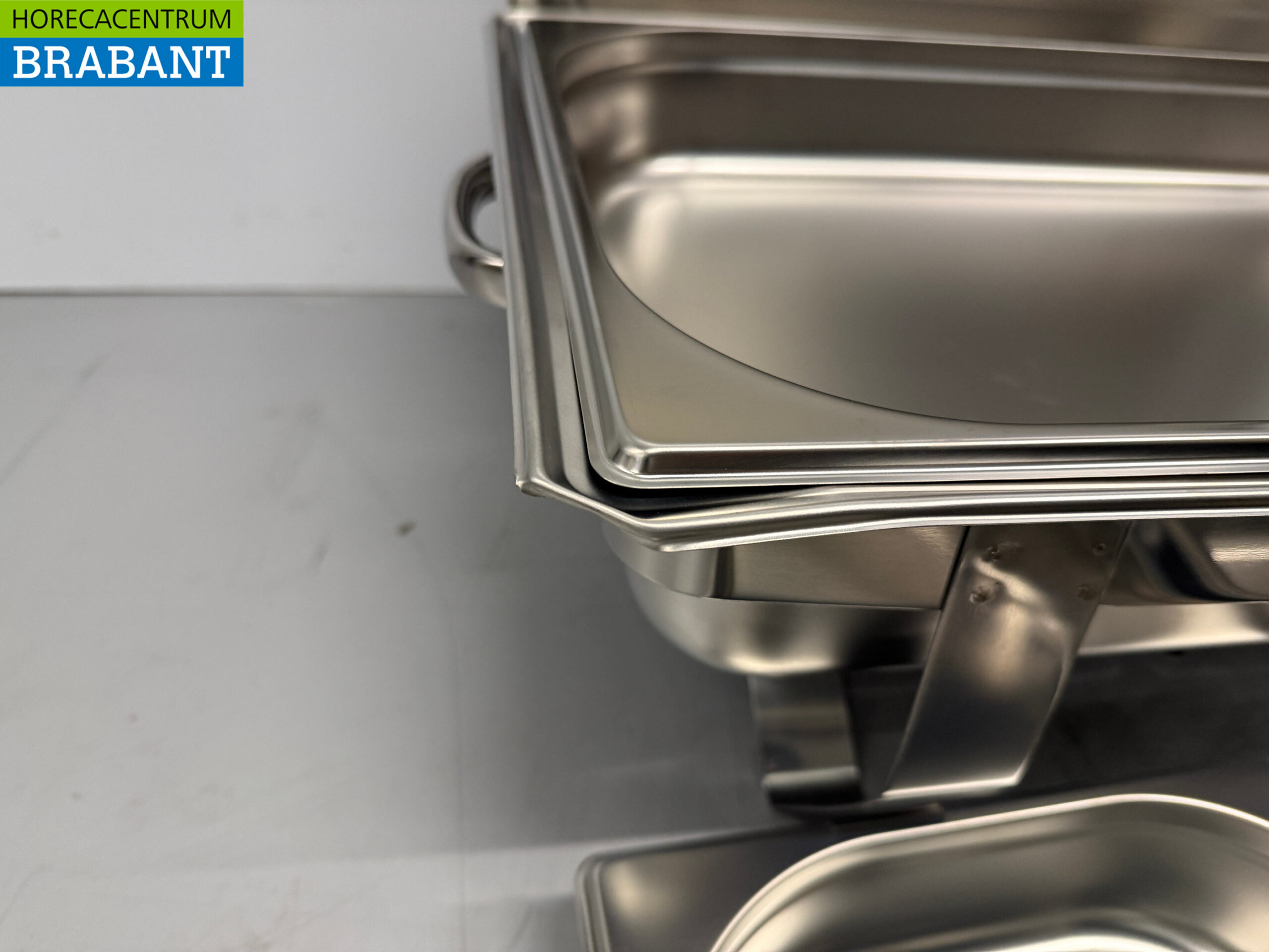 RVS HCB Chafing dish set 1 x 1/1, 2 x 1/2 en 3 x 1/3 GN Horeca - Afbeelding 6