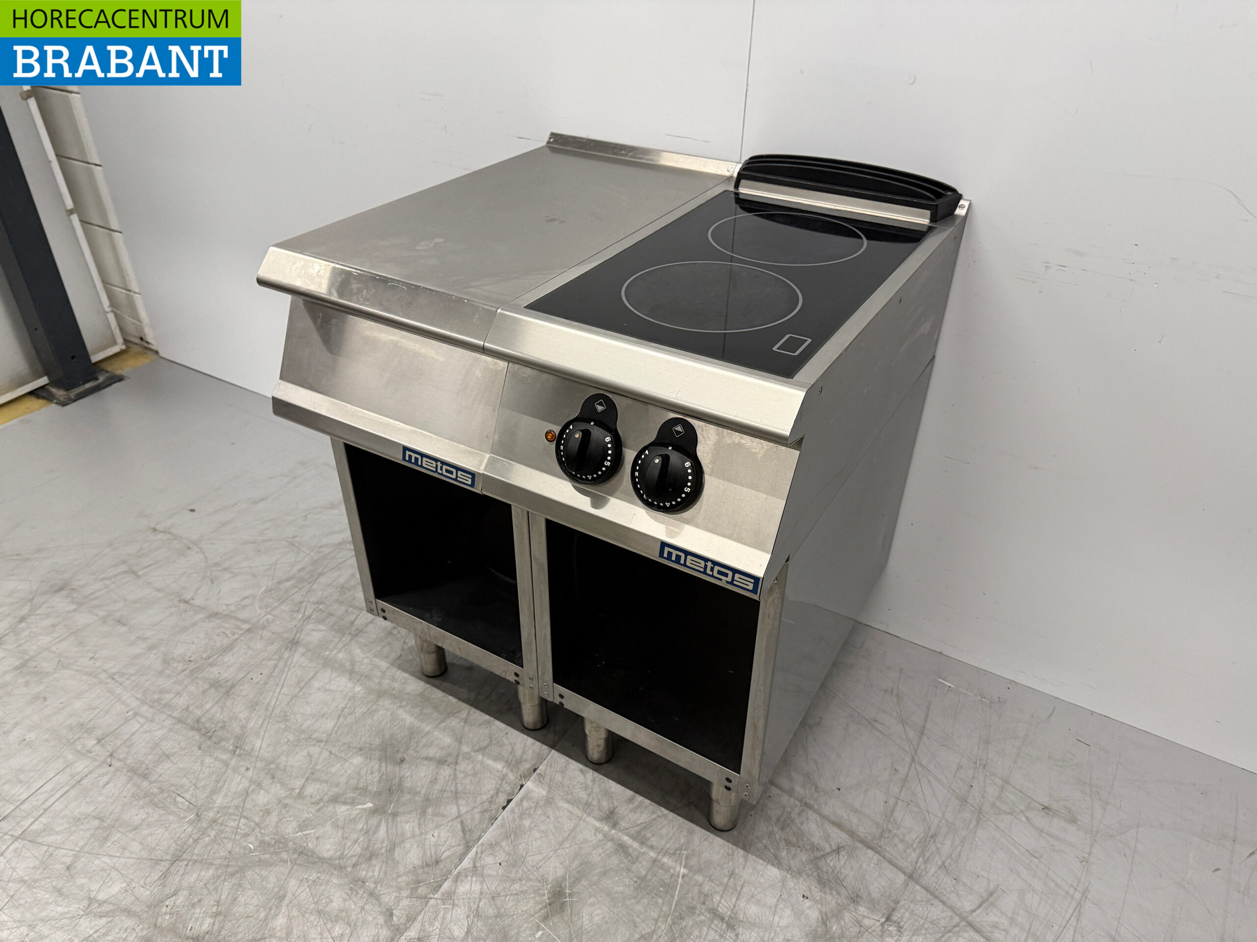 RVS Metos 2 Pits Keramische Kookplaat 80 cm 400V Horeca - Afbeelding 2