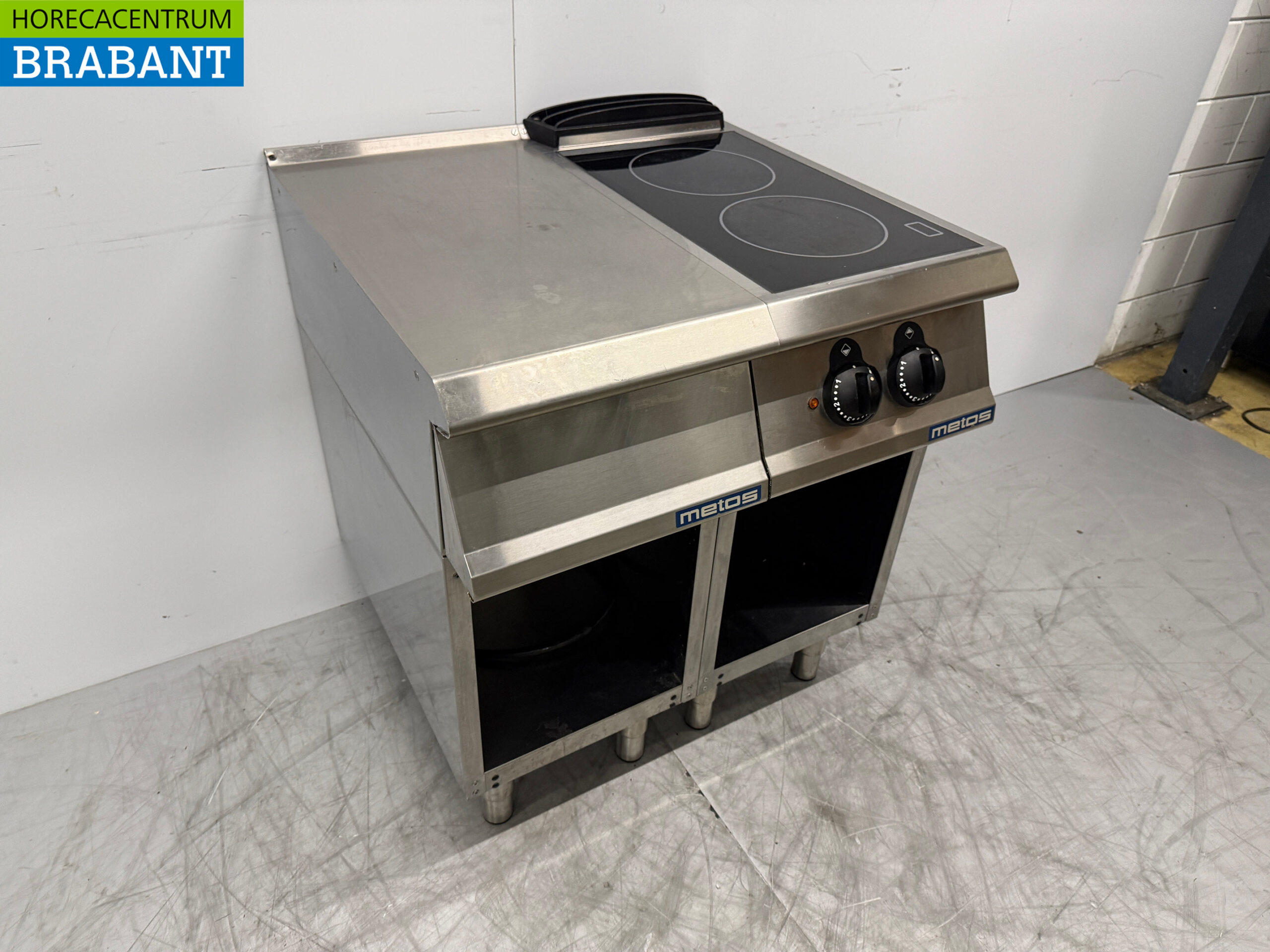 RVS Metos 2 Pits Keramische Kookplaat 80 cm 400V Horeca - Afbeelding 3