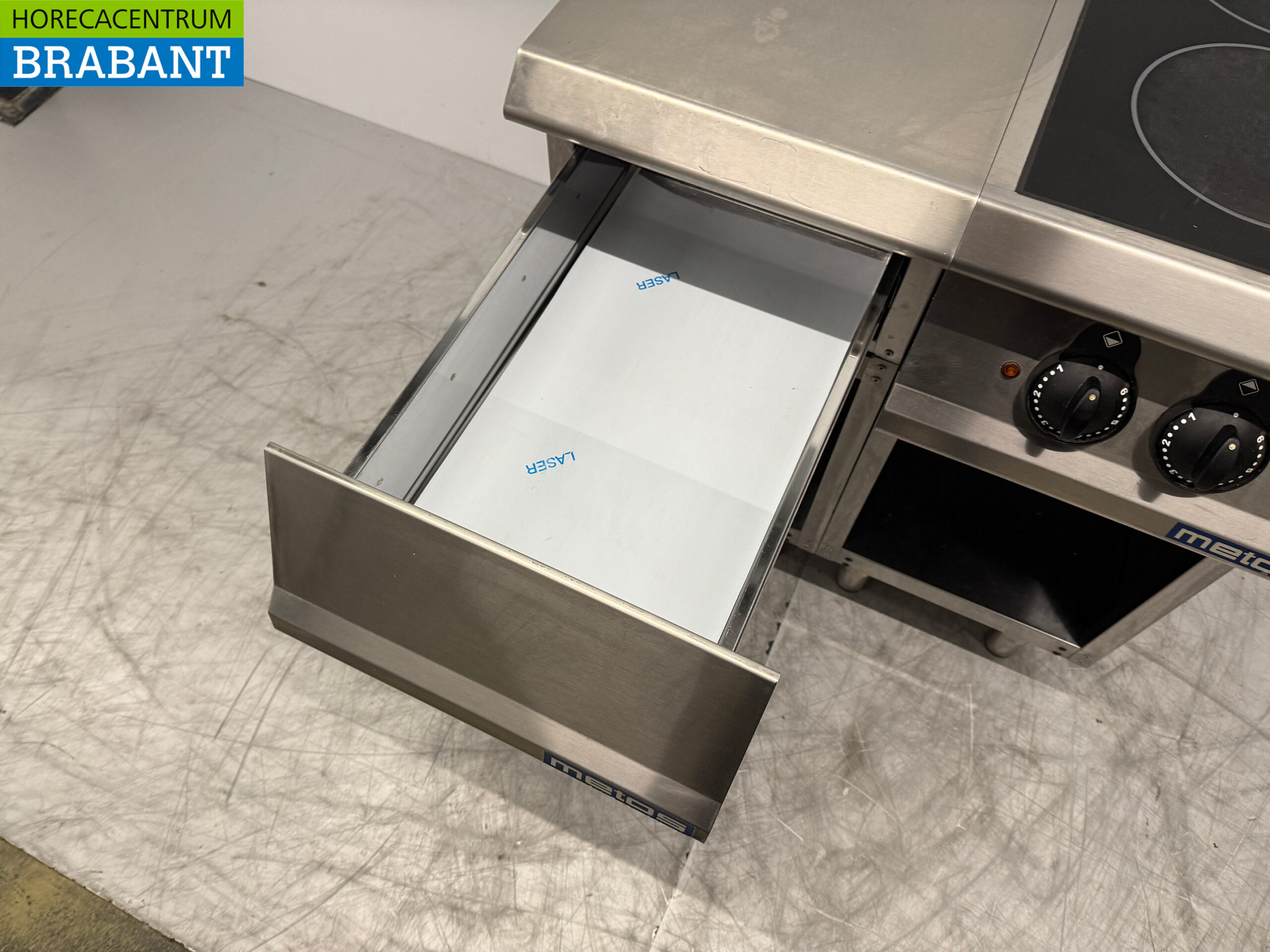 RVS Metos 2 Pits Keramische Kookplaat 80 cm 400V Horeca - Afbeelding 4