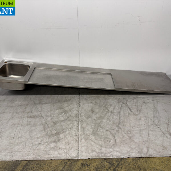 RVS Spoelblad Spoelbak 269 x 55 cm Horeca
