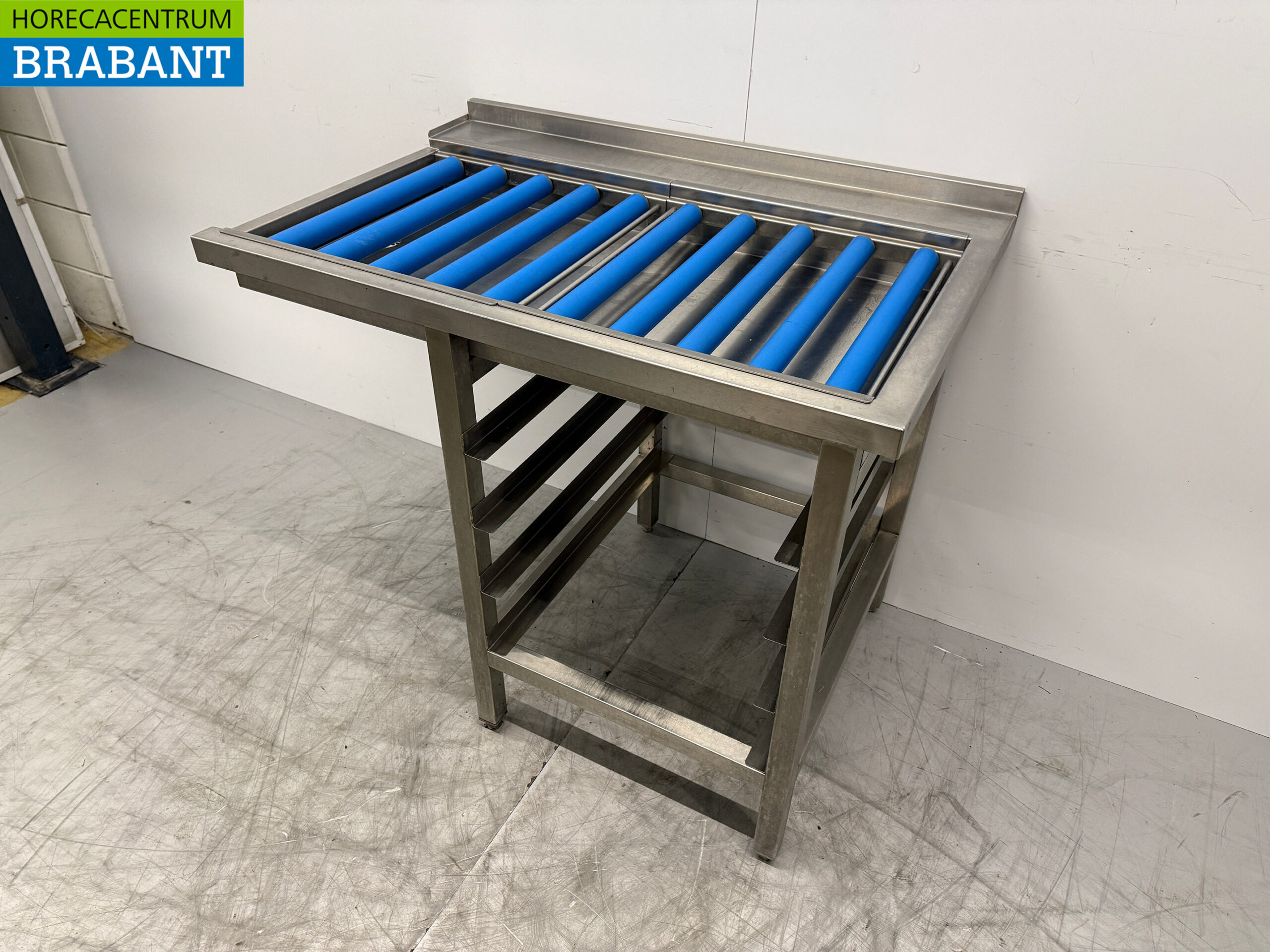 RVS Afvoertafel Rollenbaan T.B.V. Doorschuifvaatwasser 106,5 x 71 x 89 cm Horeca - Afbeelding 2