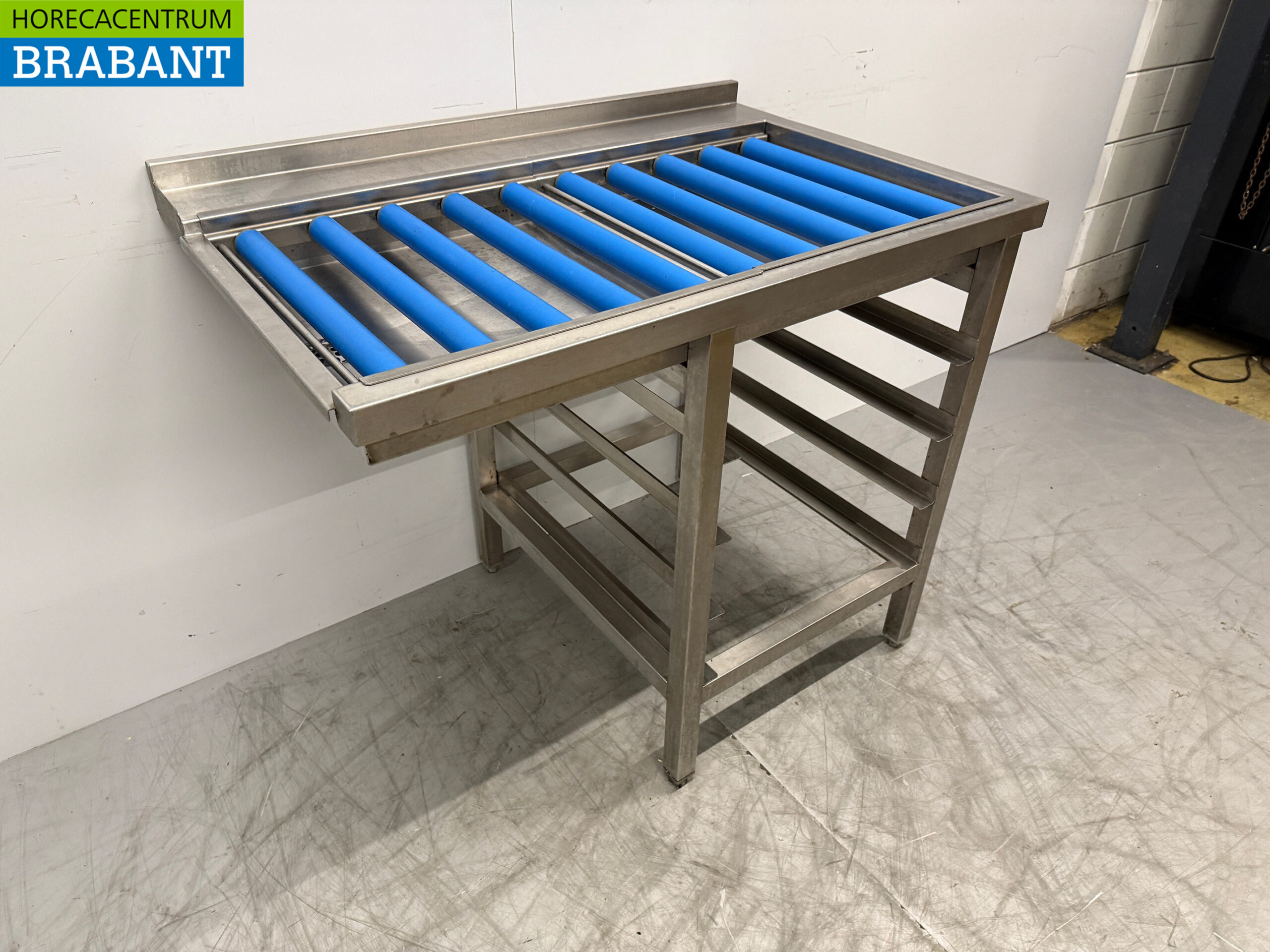 RVS Afvoertafel Rollenbaan T.B.V. Doorschuifvaatwasser 106,5 x 71 x 89 cm Horeca - Afbeelding 3