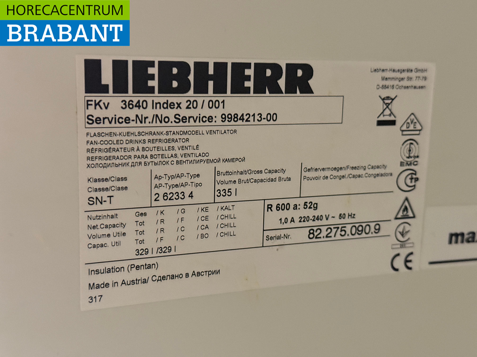 Liebherr Koeling 335 liter 230V Horeca - Afbeelding 5
