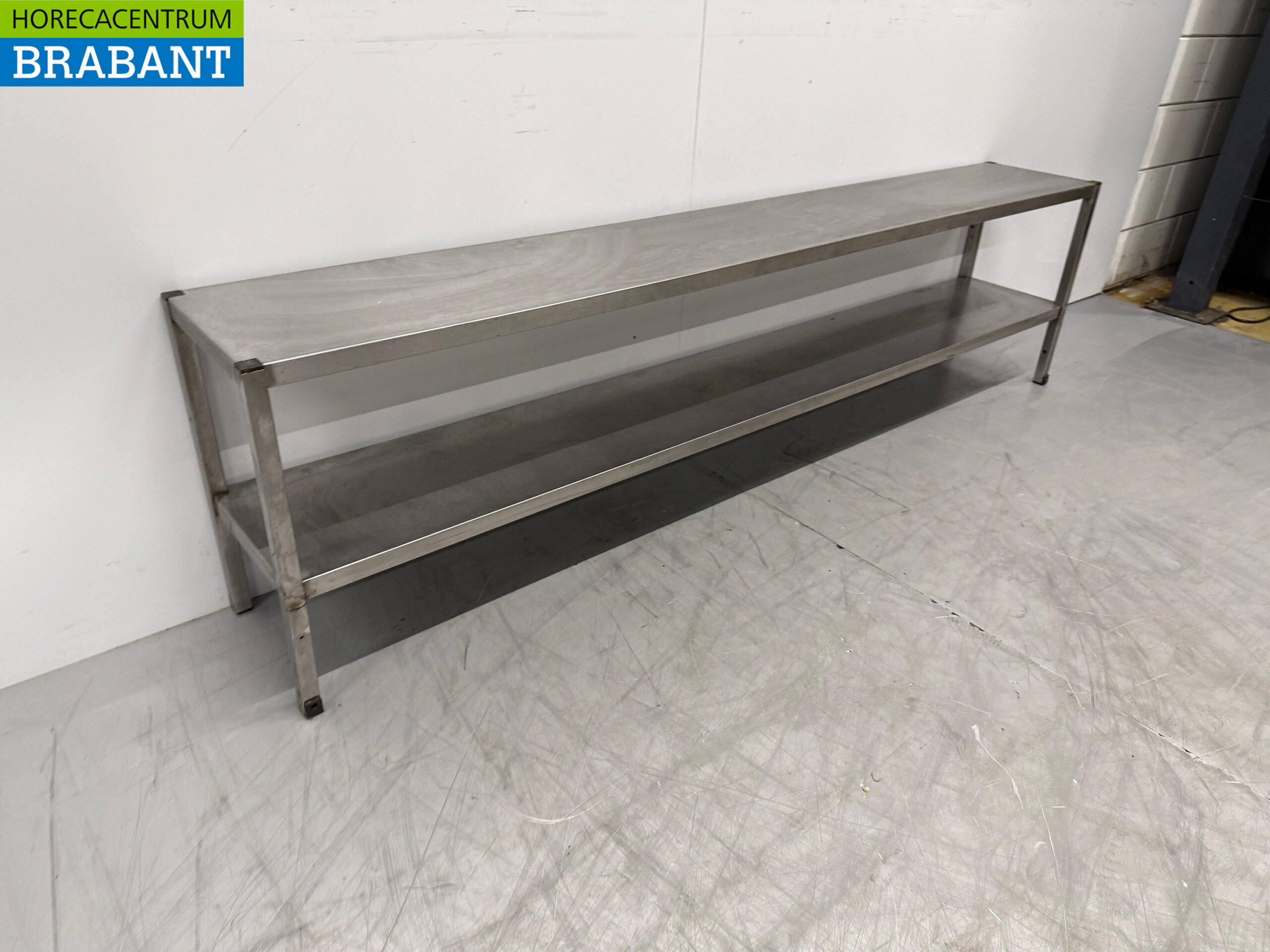 RVS Dubbele Etagere Brug 200 x 30 x 52 cm Horeca - Afbeelding 3