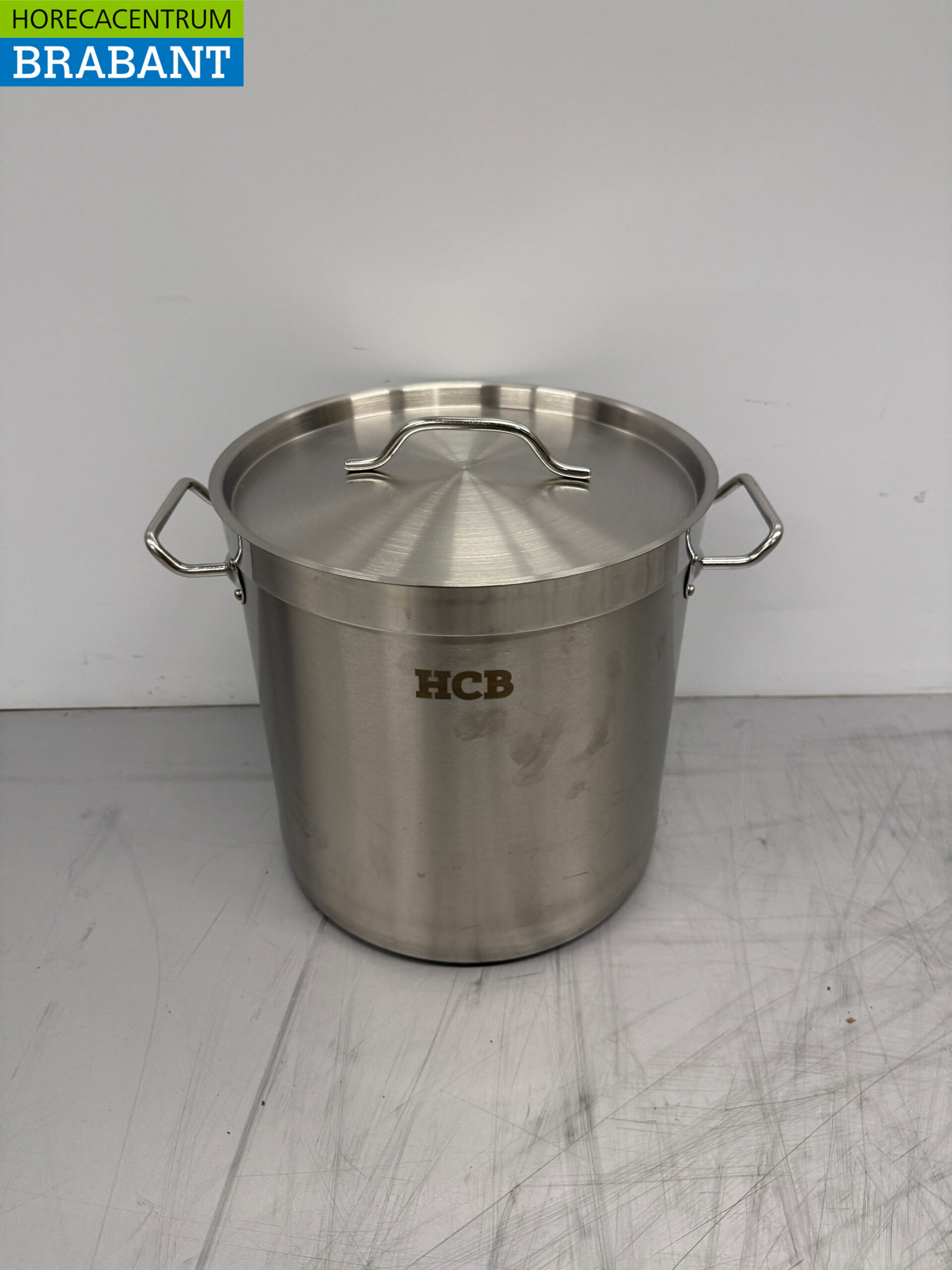 RVS HCB Soeppan Kookpan Pan Inductie 28,5 x 29 cm 17 liter Horeca