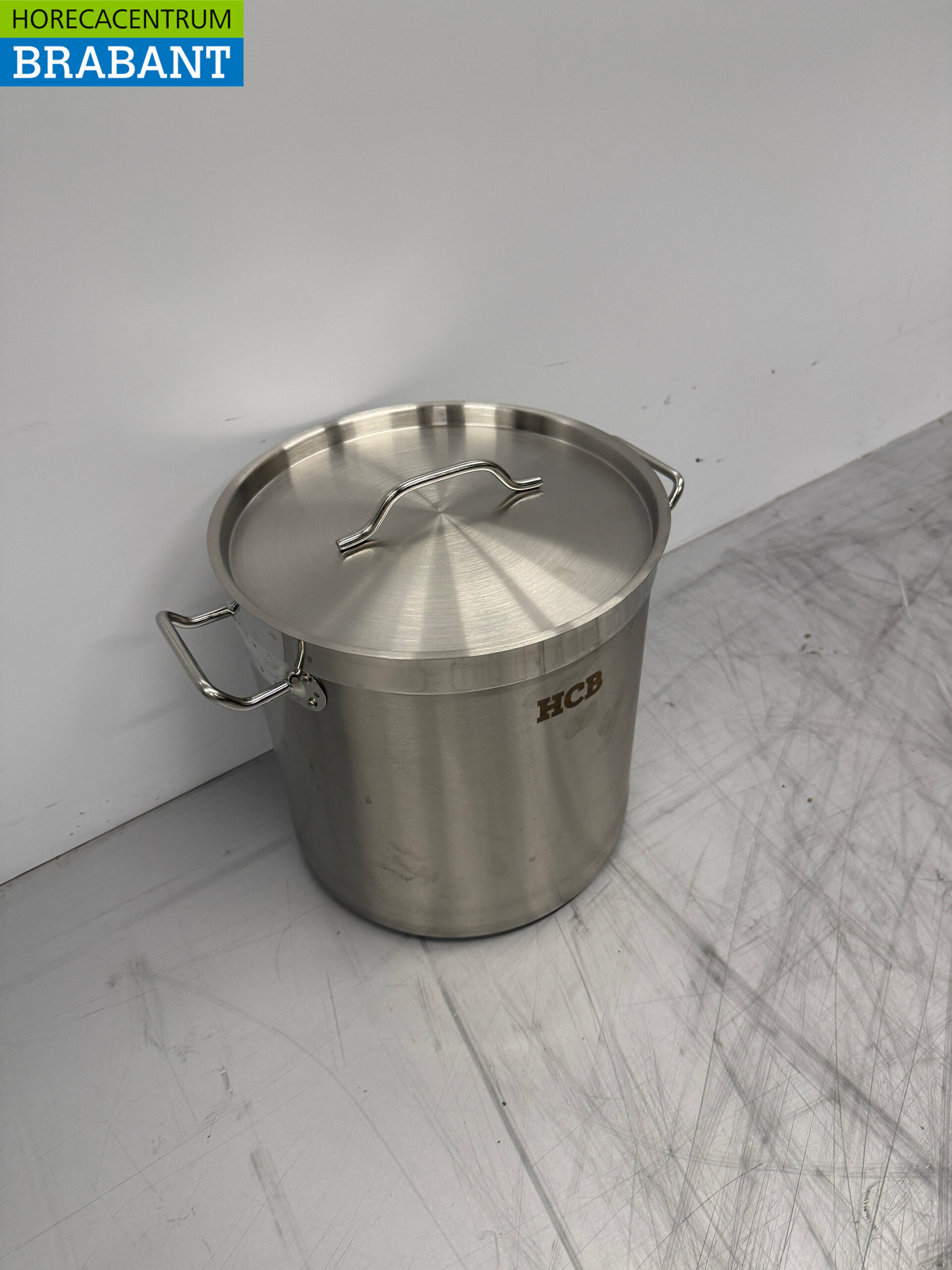 RVS HCB Soeppan Kookpan Pan Inductie 28,5 x 29 cm 17 liter Horeca - Afbeelding 3