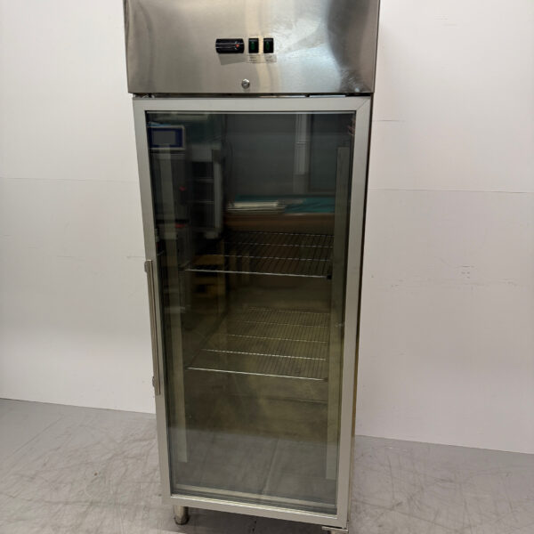 RVS Glasdeur Vriezer 650 liter 230V Horeca