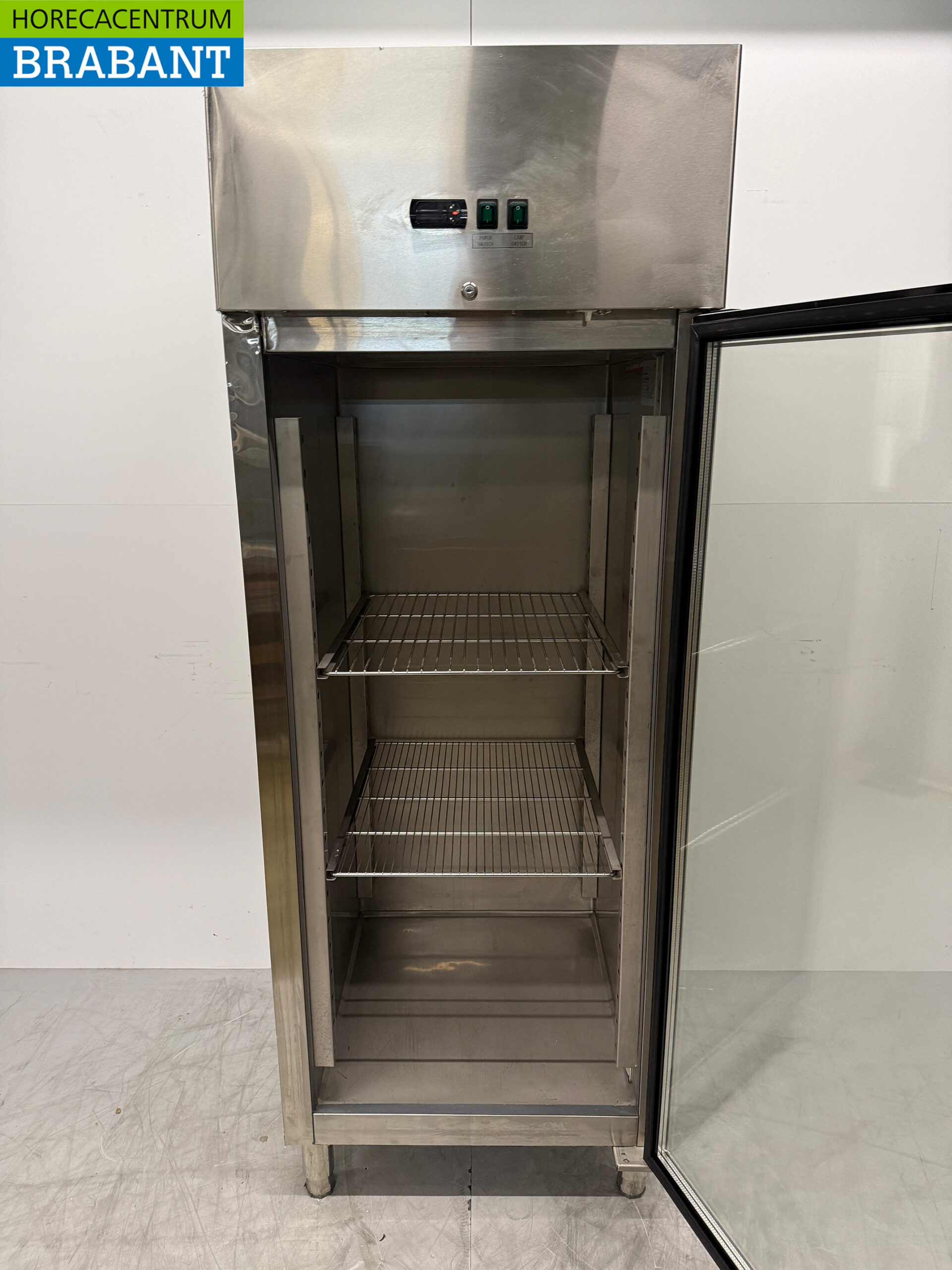 RVS Glasdeur Vriezer 650 liter 230V Horeca - Afbeelding 4