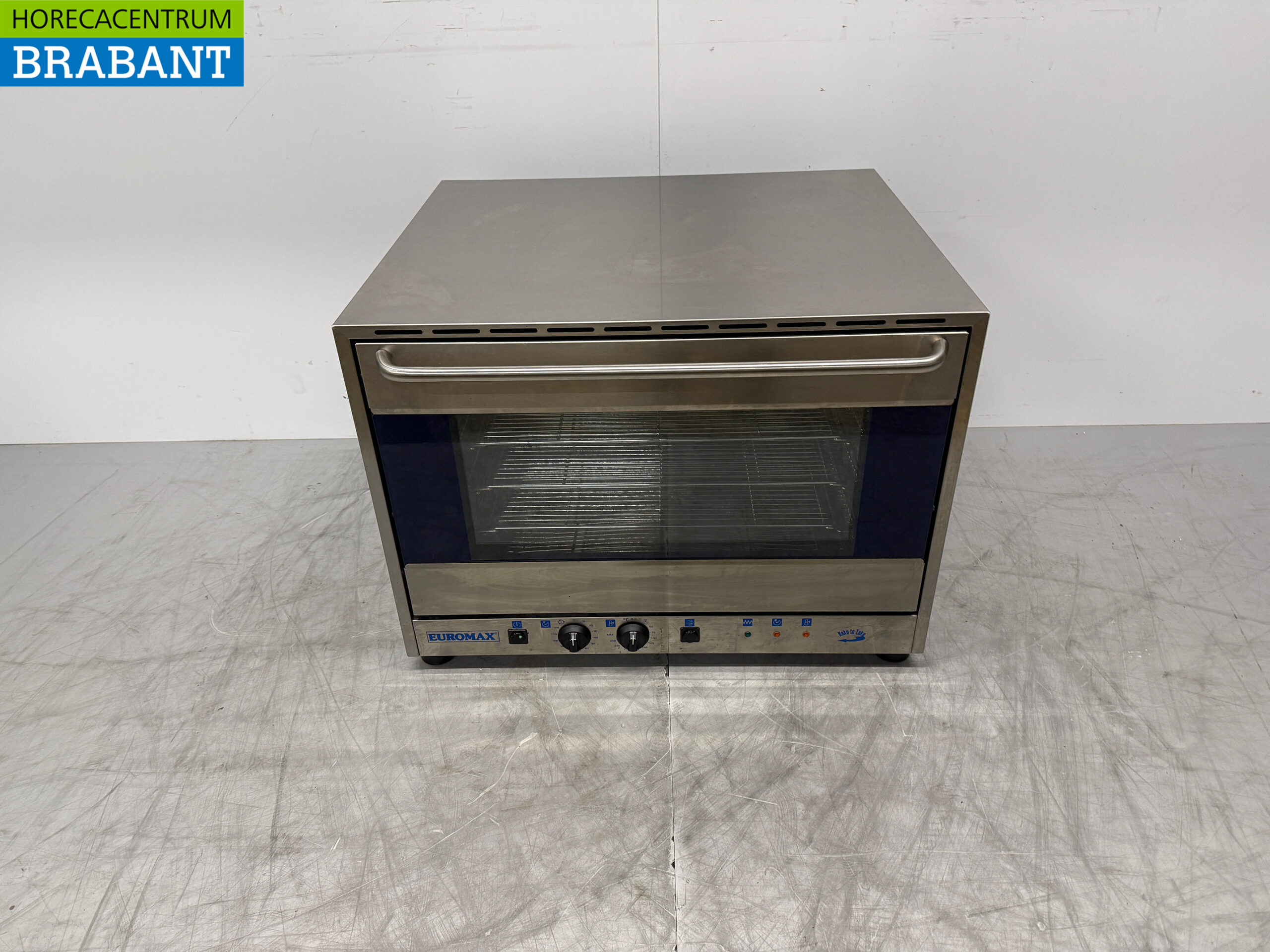 RVS Euromax Heteluchtoven met vochtinjectie 4x 60x40 of 1/1GN 400V Horeca