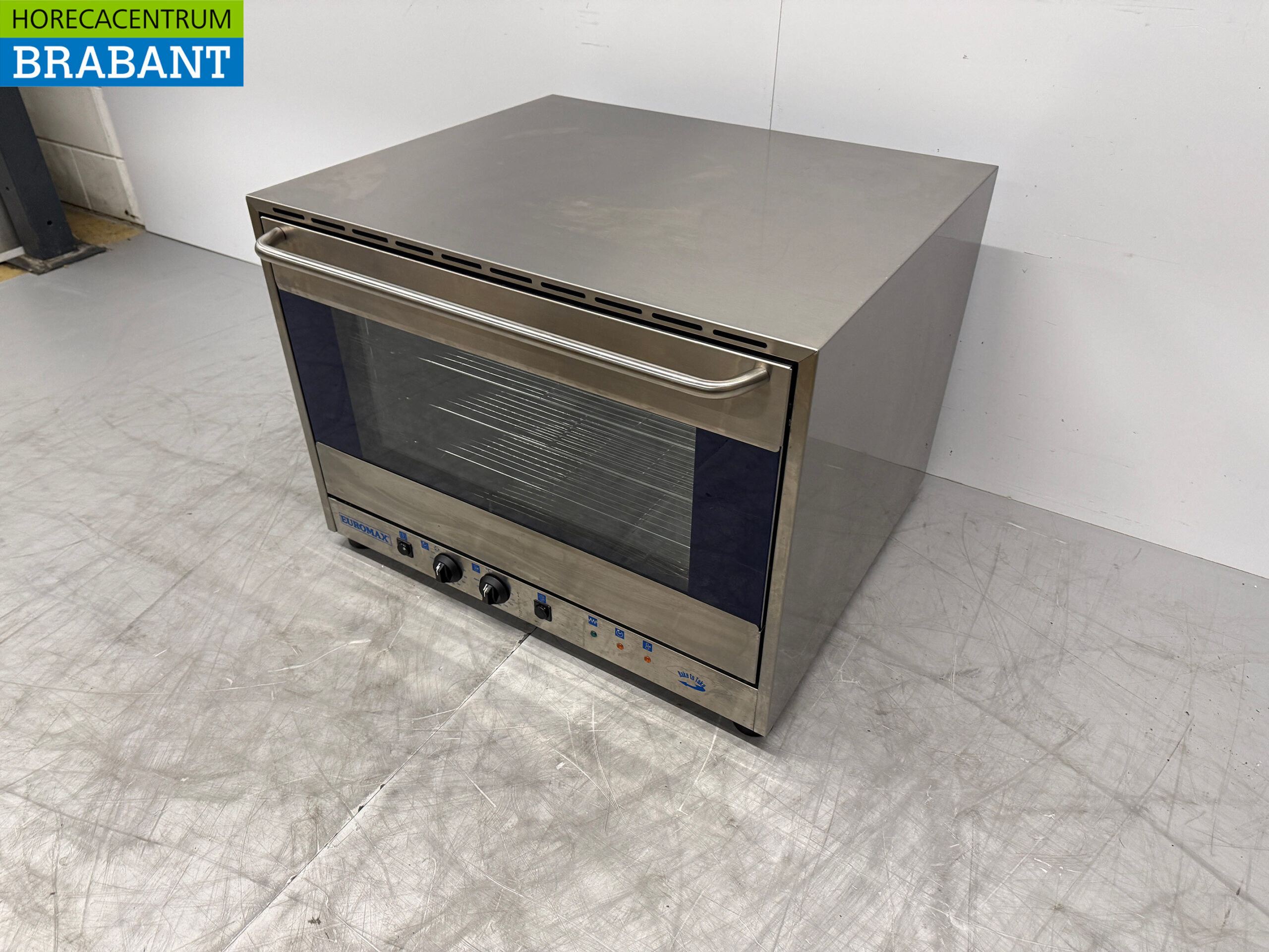 RVS Euromax Heteluchtoven met vochtinjectie 4x 60x40 of 1/1GN 400V Horeca - Afbeelding 2