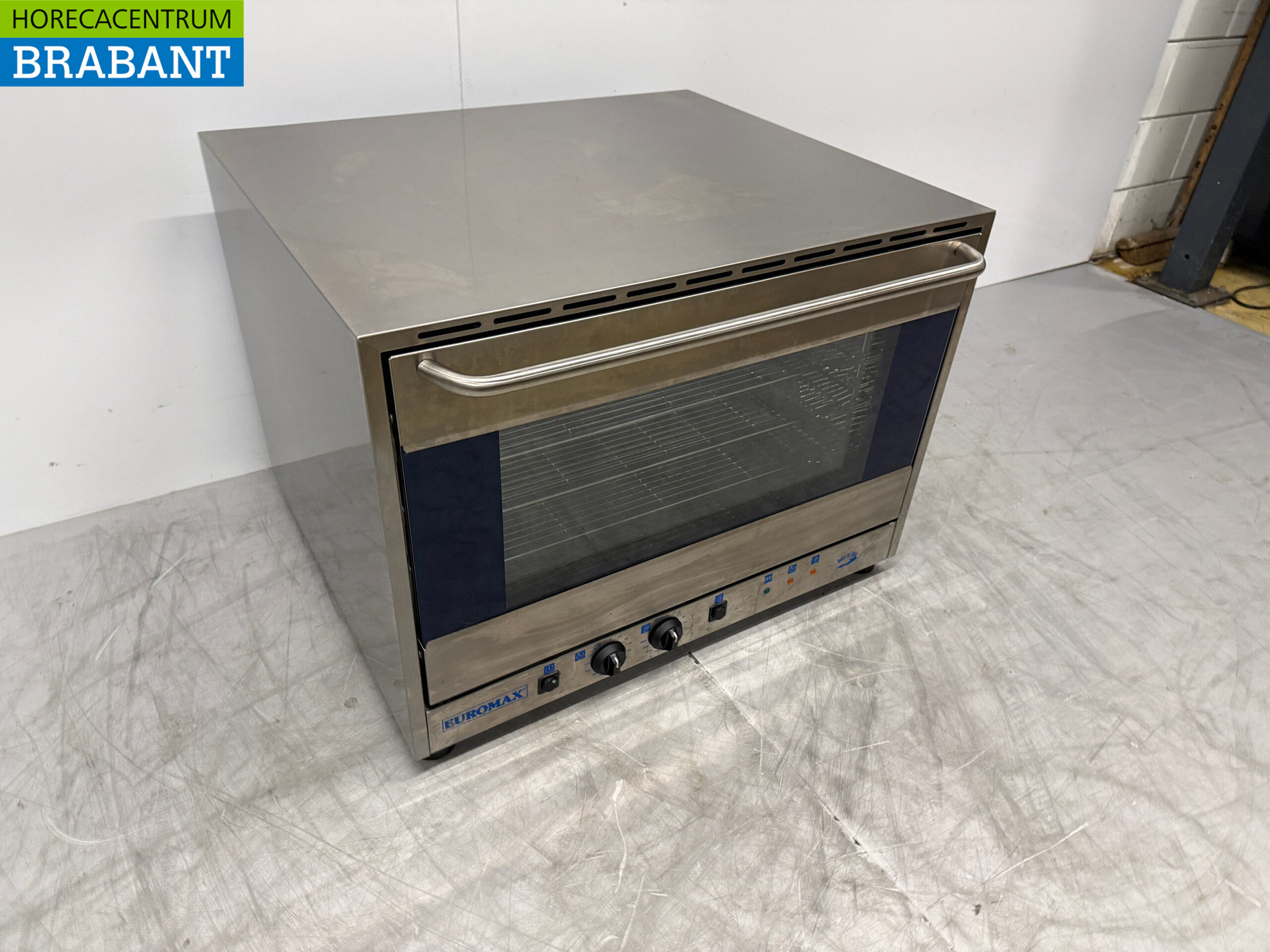 RVS Euromax Heteluchtoven met vochtinjectie 4x 60x40 of 1/1GN 400V Horeca - Afbeelding 3