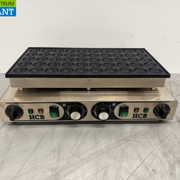 HCB RVS Poffertjesplaat Poffertjesbakplaat 50 dops 230V Horeca