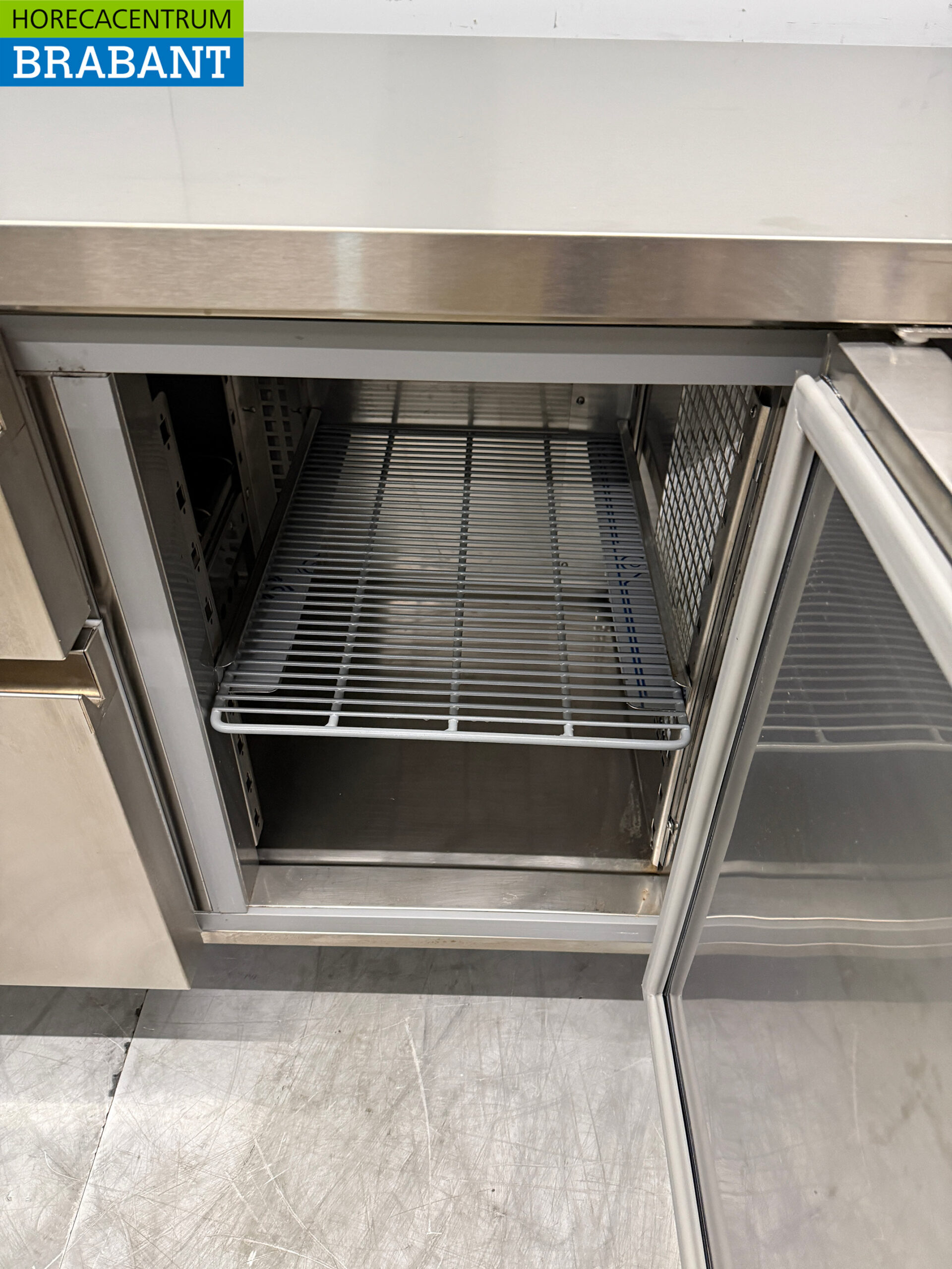 RVS Marecos Koelwerkbank 4 Laden en 1 Deur 200 cm 230V Horeca - Afbeelding 5