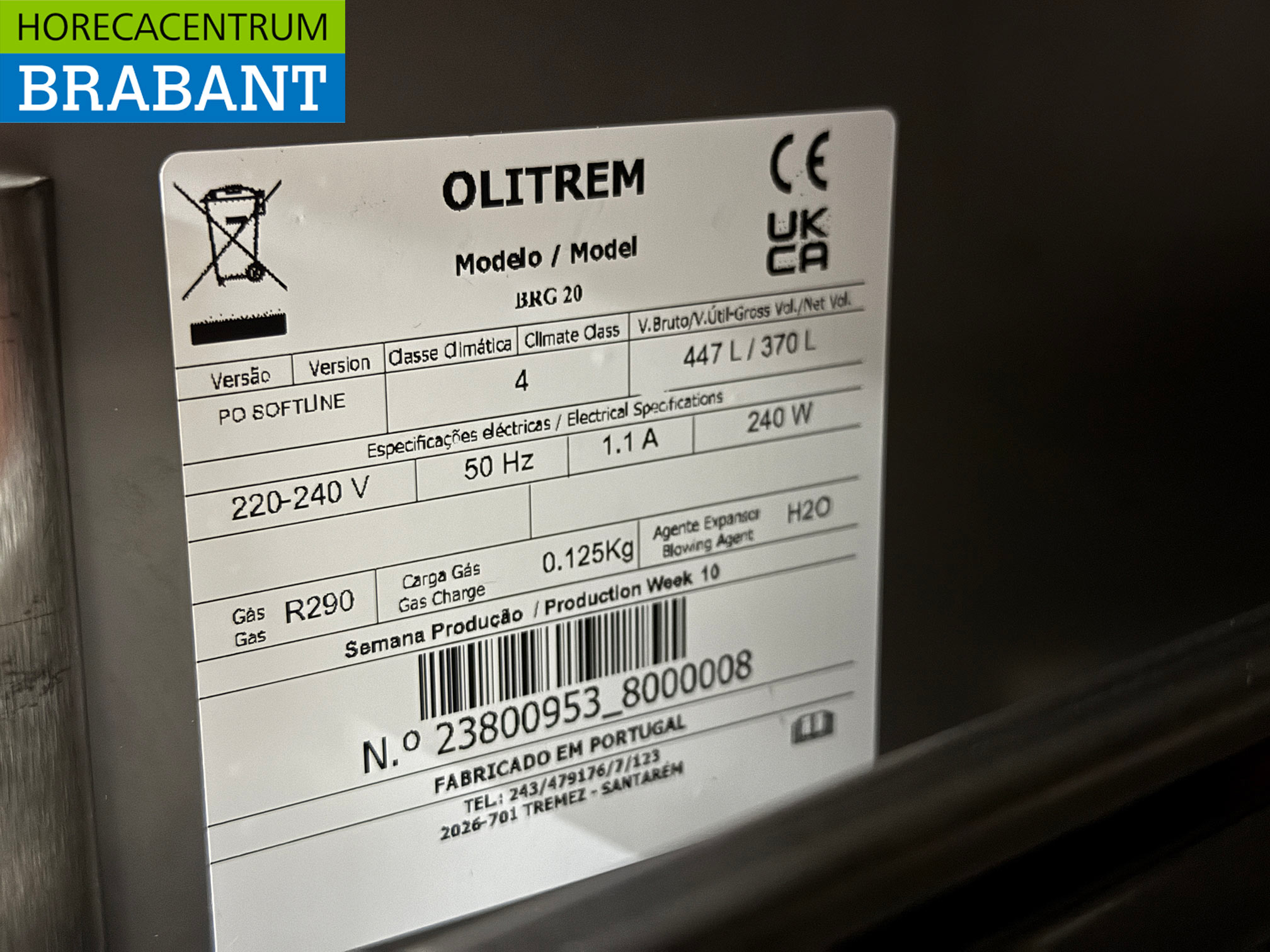 RVS Marecos Koelwerkbank 4 Laden en 1 Deur 200 cm 230V Horeca - Afbeelding 6