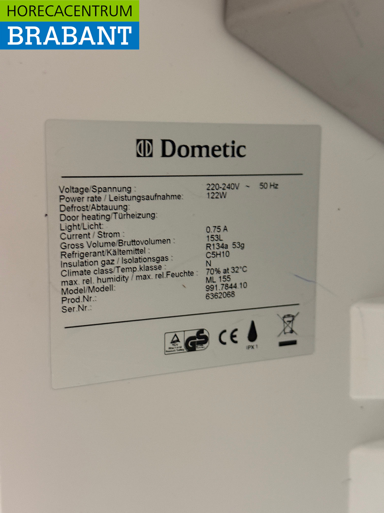 Dometic Koeling 153 liter 230V Horeca - Afbeelding 5