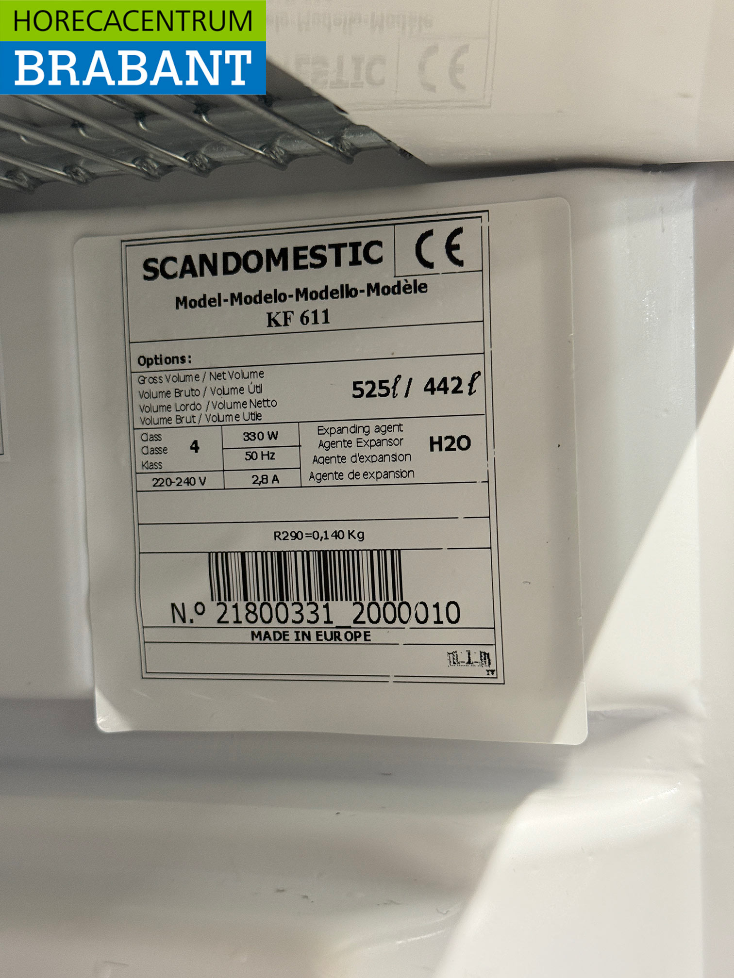 Scancool Vriezer 552 liter 230V Horeca - Afbeelding 5