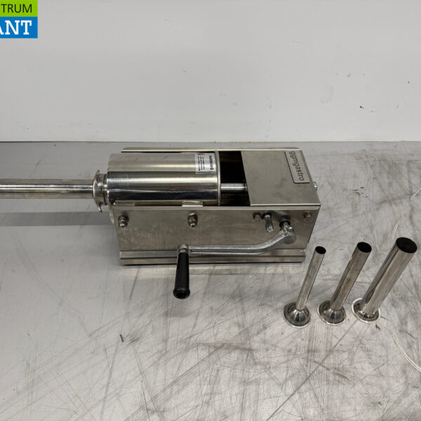 RVS Horizontale vulbus stopbus worstvuller 3 liter Horeca Slagerij