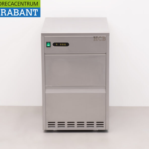 HCB RVS ijsblokjesmachine ijsklontjesmachine 50 kg p/d Bunkerinhoud 9 kg 230V Horeca