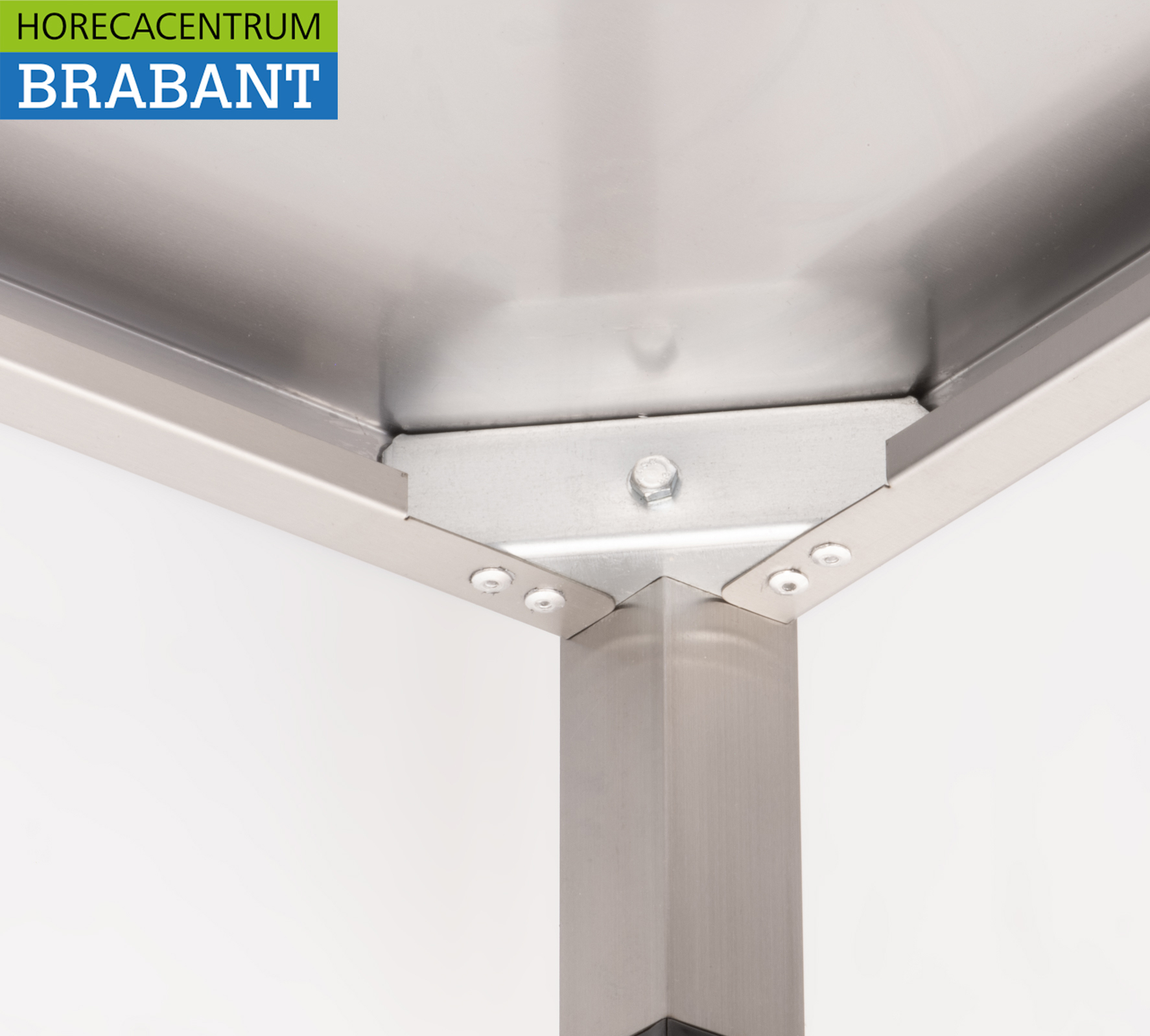 HCB RVS Werktafel Tafel Premium-line 70 x 70 x 85 cm Horeca - Afbeelding 8