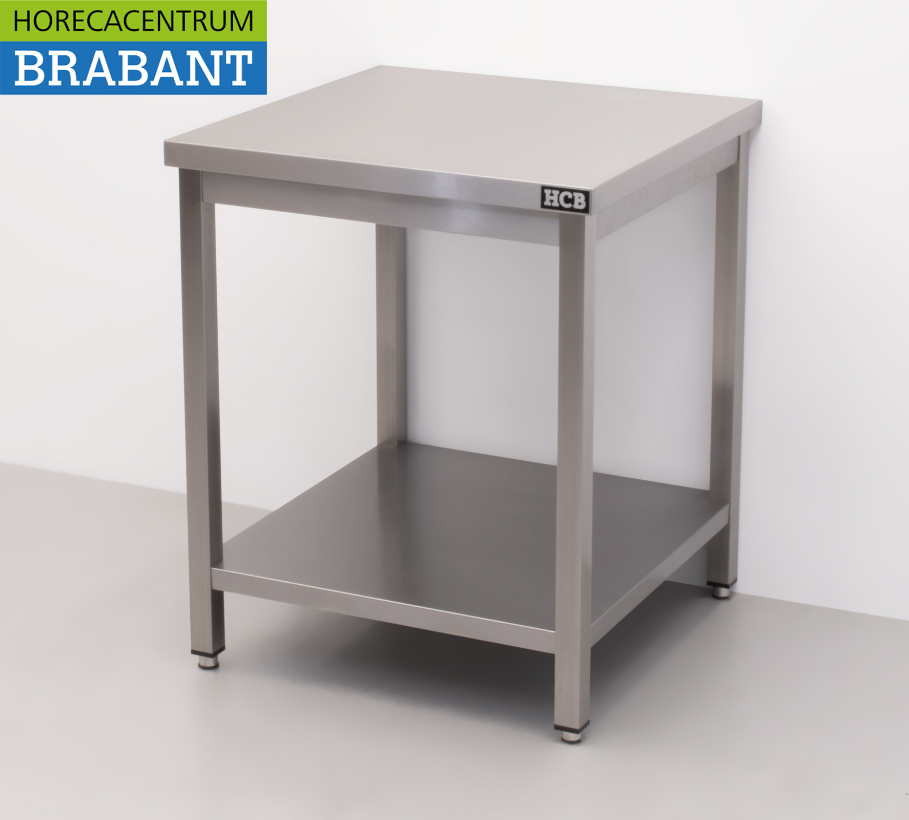 HCB RVS Werktafel Tafel Premium-line 70 x 70 x 85 cm Horeca - Afbeelding 2