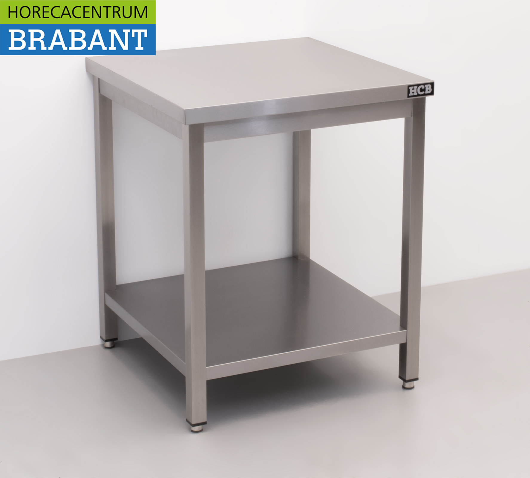 HCB RVS Werktafel Tafel Premium-line 70 x 70 x 85 cm Horeca - Afbeelding 3