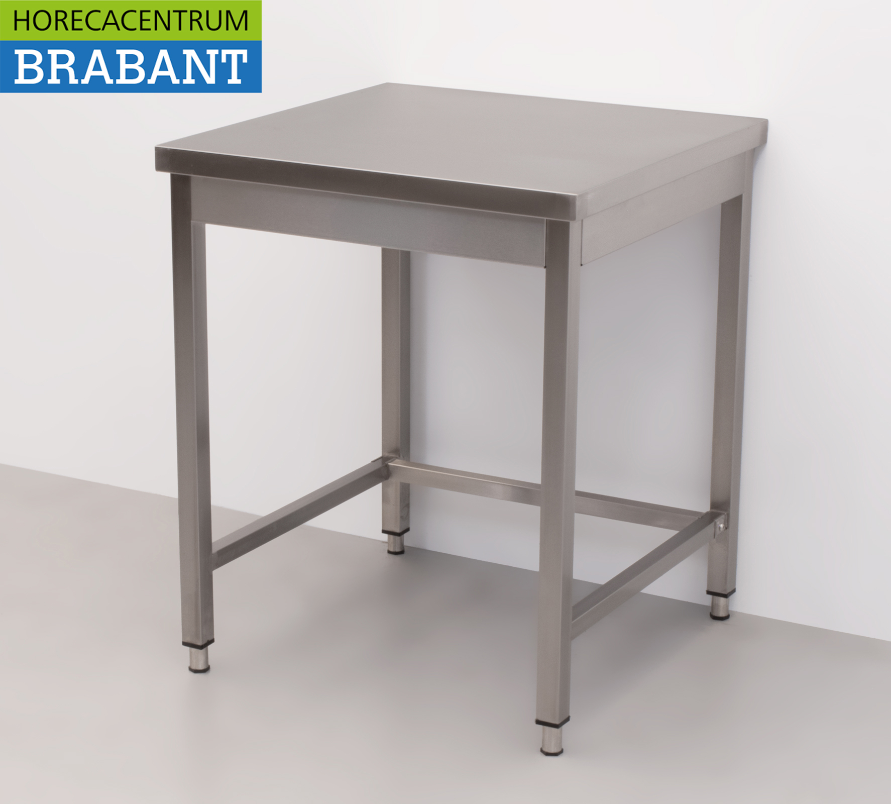 HCB RVS Werktafel Tafel Basic-line 70 x 70 x 85 cm Horeca - Afbeelding 2