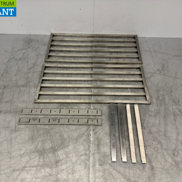 RVS Dubbel Wandschap Pannenrek 90 x 40 cm Horeca