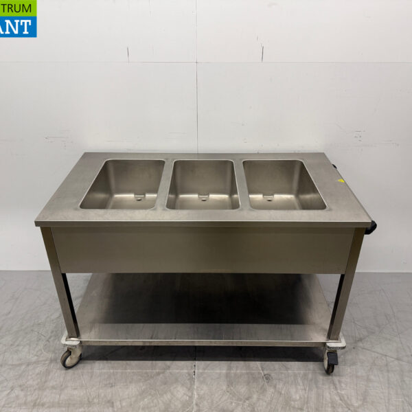 RVS Saro Verrijdbare Bain Marie 3 x 1/1 GN 230V Horeca