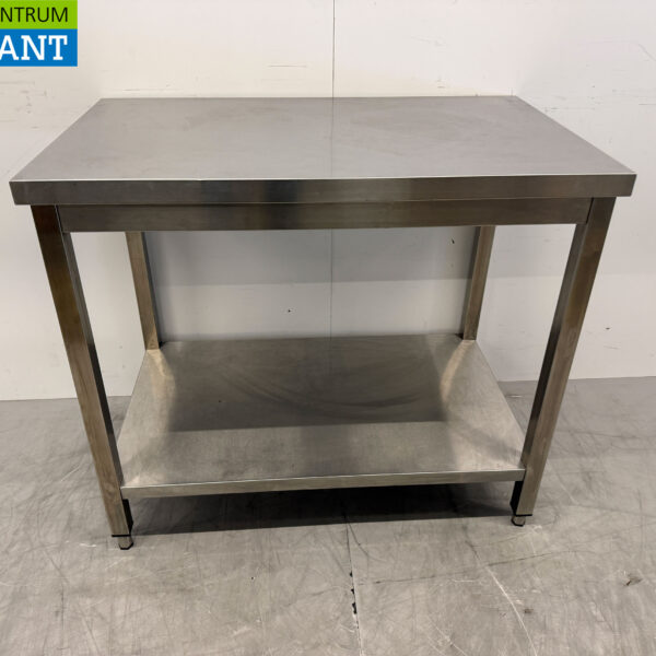 RVS Werktafel met onderschap 100 x 60 x 88 cm Horeca