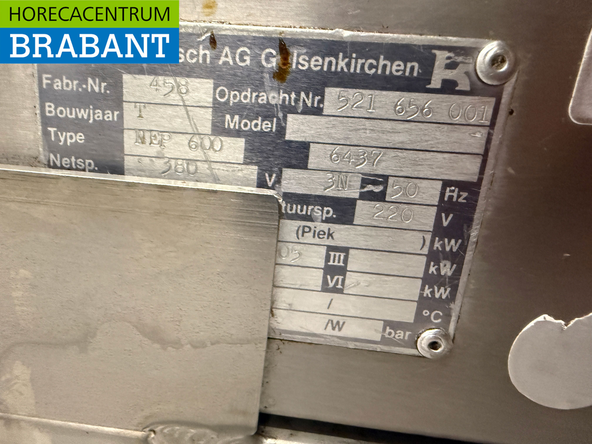 RVS Kuppersbusch Kantelbare Braadslede 60 liter 110 cm 400V Horeca - Afbeelding 6