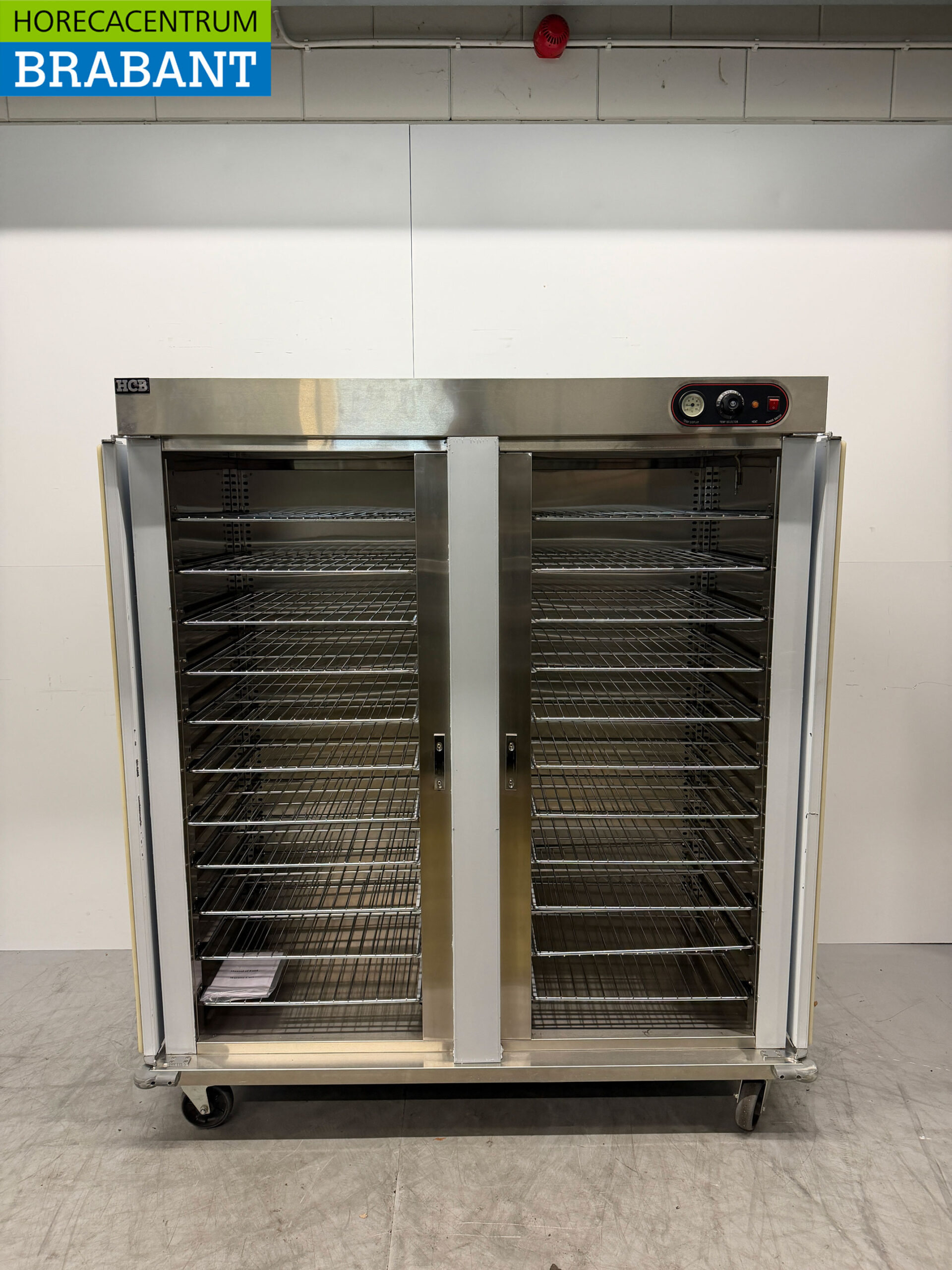 RVS Banketwagen Warmhoudkast Warmtekast 2 deuren 22 x 2/1 GN 230V Horeca - Afbeelding 4