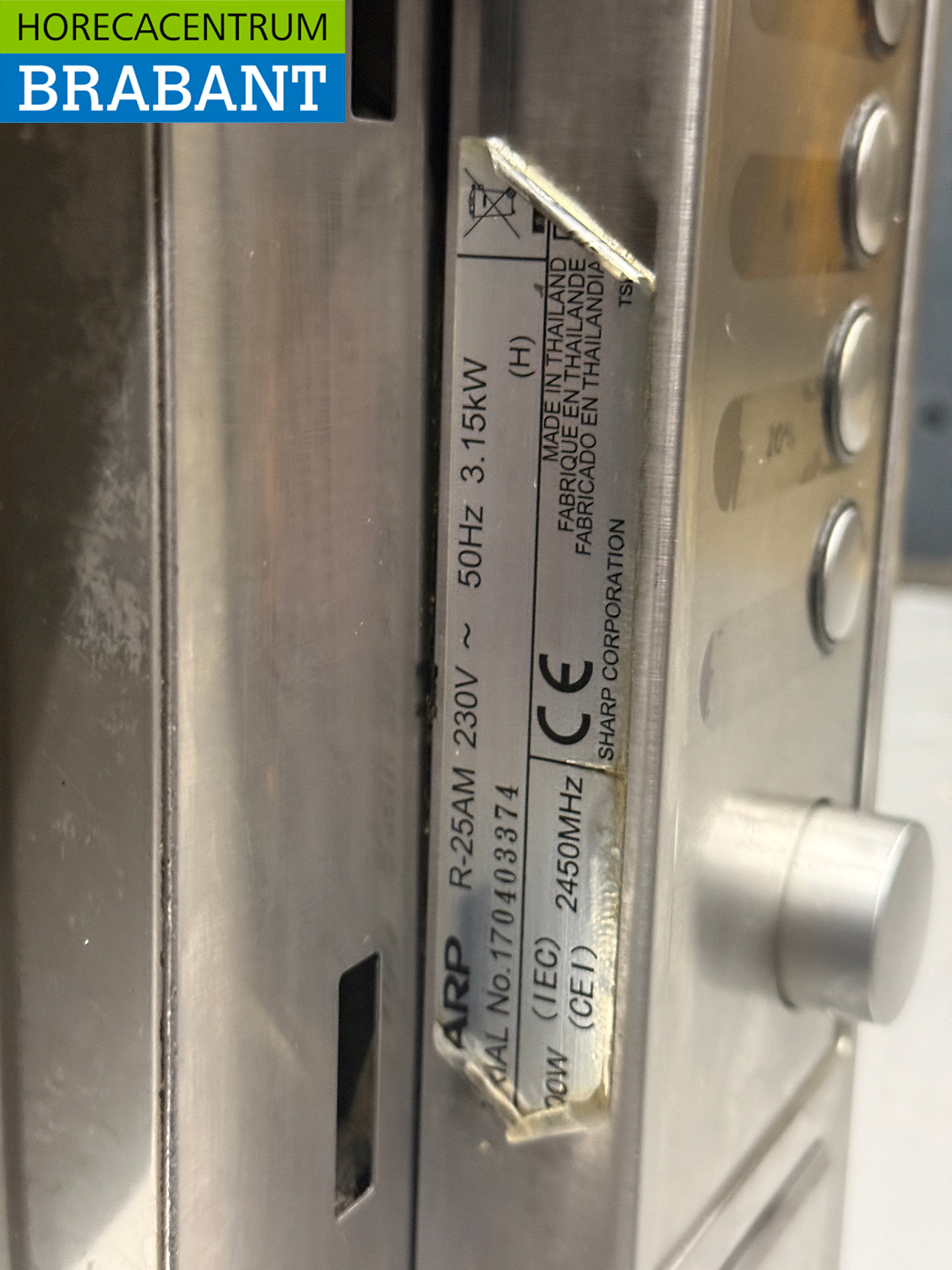 RVS Magnetron Sharp R-25AM 2100 watt 230V Horeca - Afbeelding 5