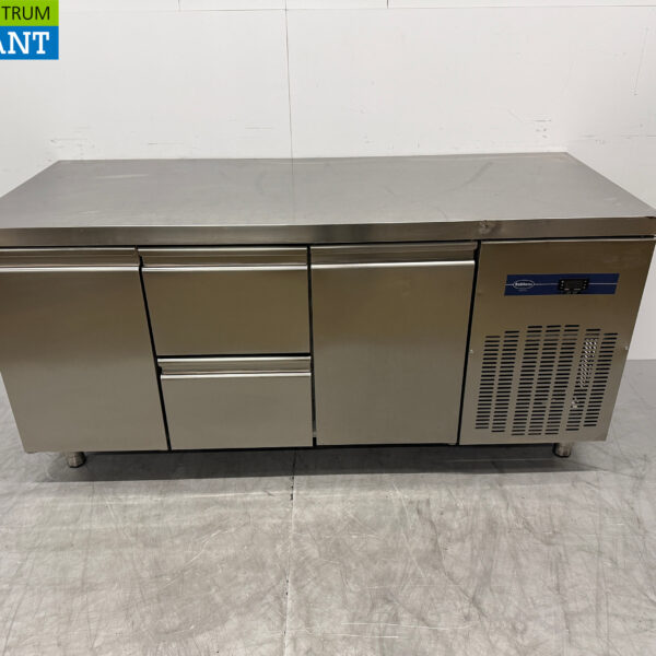 RVS Rubbens Koelwerkbank 2 Deuren en 2 Laden 175,5 cm 230V Horeca
