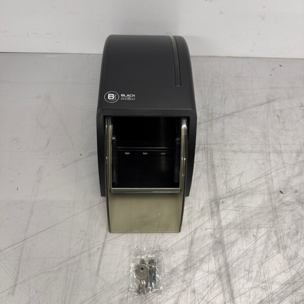 Black Satino ST10 Zwarte Toiletrol Dispenser Horeca