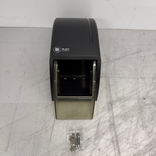 Black Satino ST10 Zwarte Toiletrol Dispenser Horeca