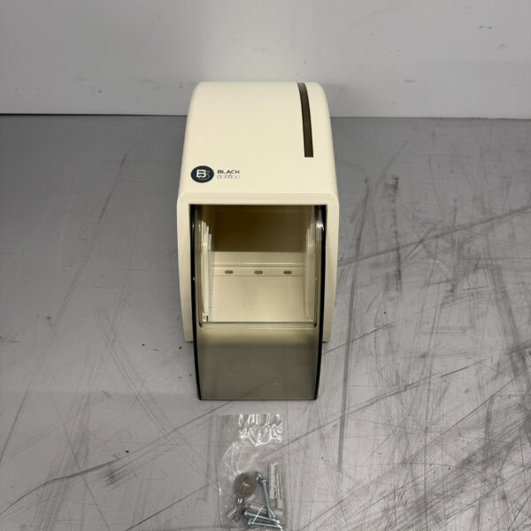 Black Satino ST10 Witte Toiletrol Dispenser Horeca