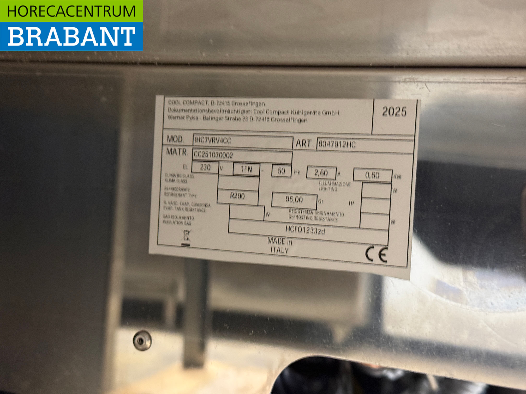 RVS Cool Compact Drop in Saladiere Koelbak 4 x 1/1 GN 230V Horeca - Afbeelding 6